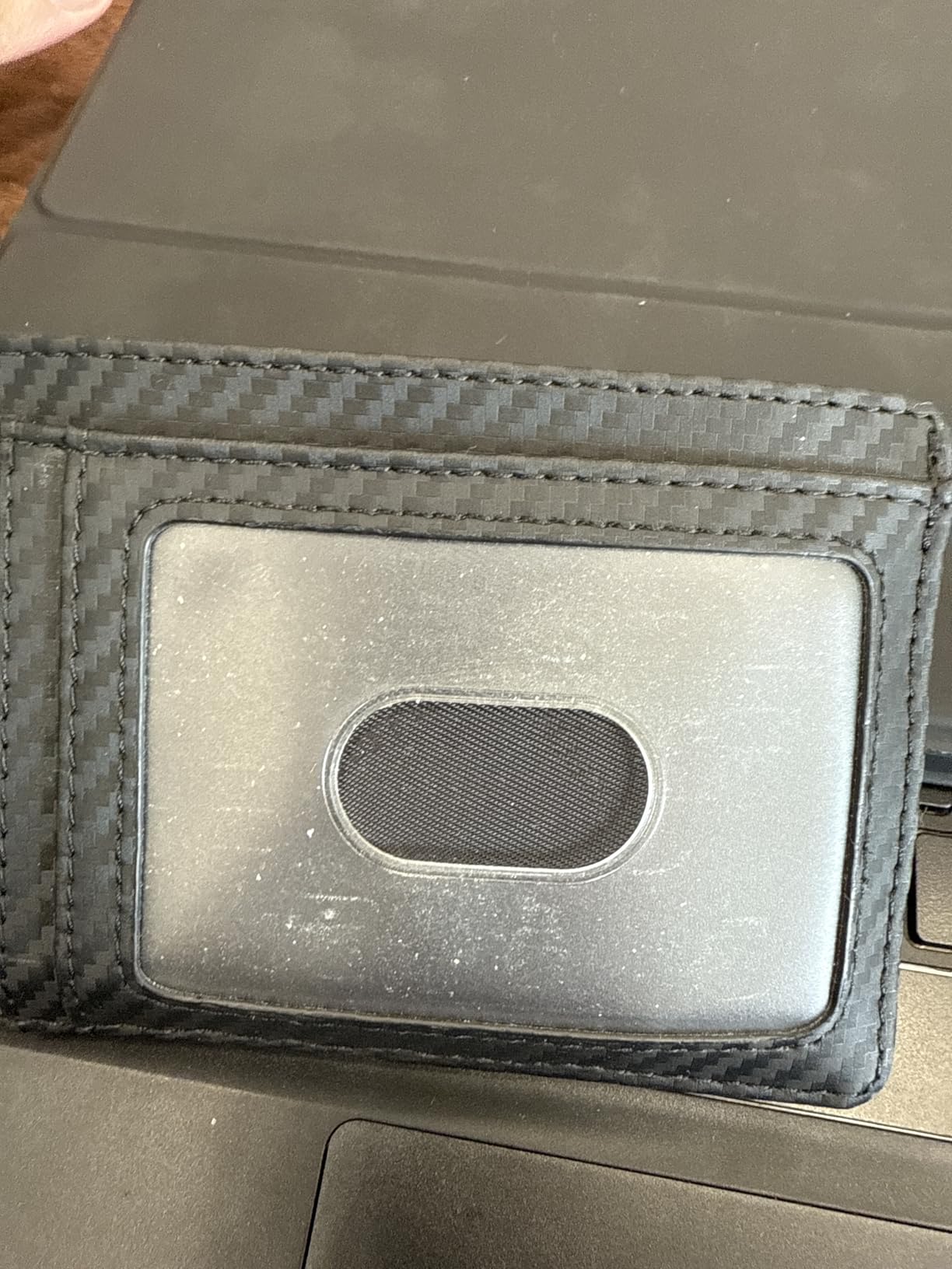 Buffway Slim Minimalist Front Pocket RFID Blocking Leather Wallets for Men and Women - Alaska Black - Customer Photo 1