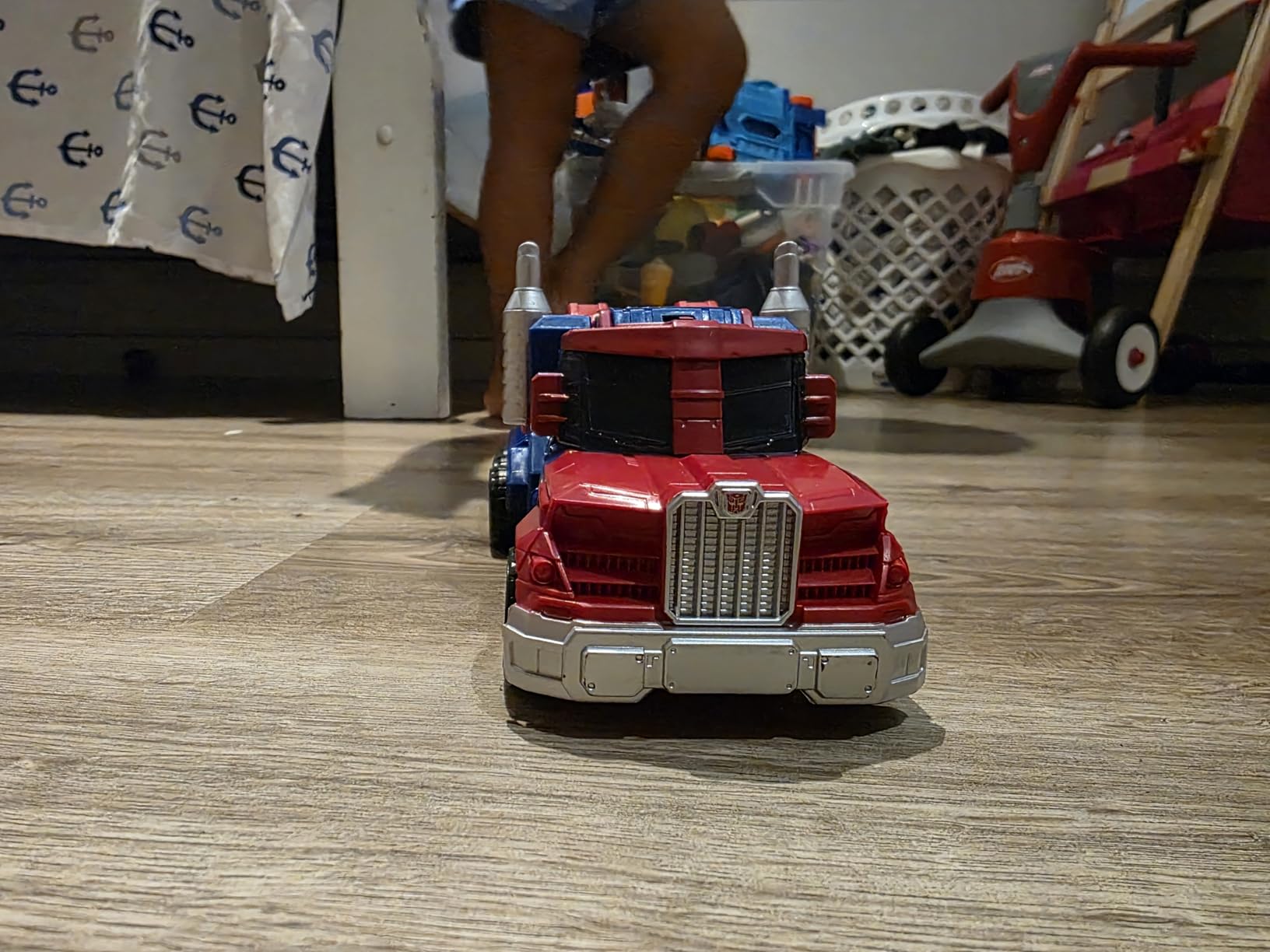 Transformers Toys Heroic Optimus Prime Action Figure - Timeless Large-Scale Figure, Changes into Toy Truck - Toys for Kids 6 and Up, 11-inch (Amazon Exclusive) - Customer Photo 2