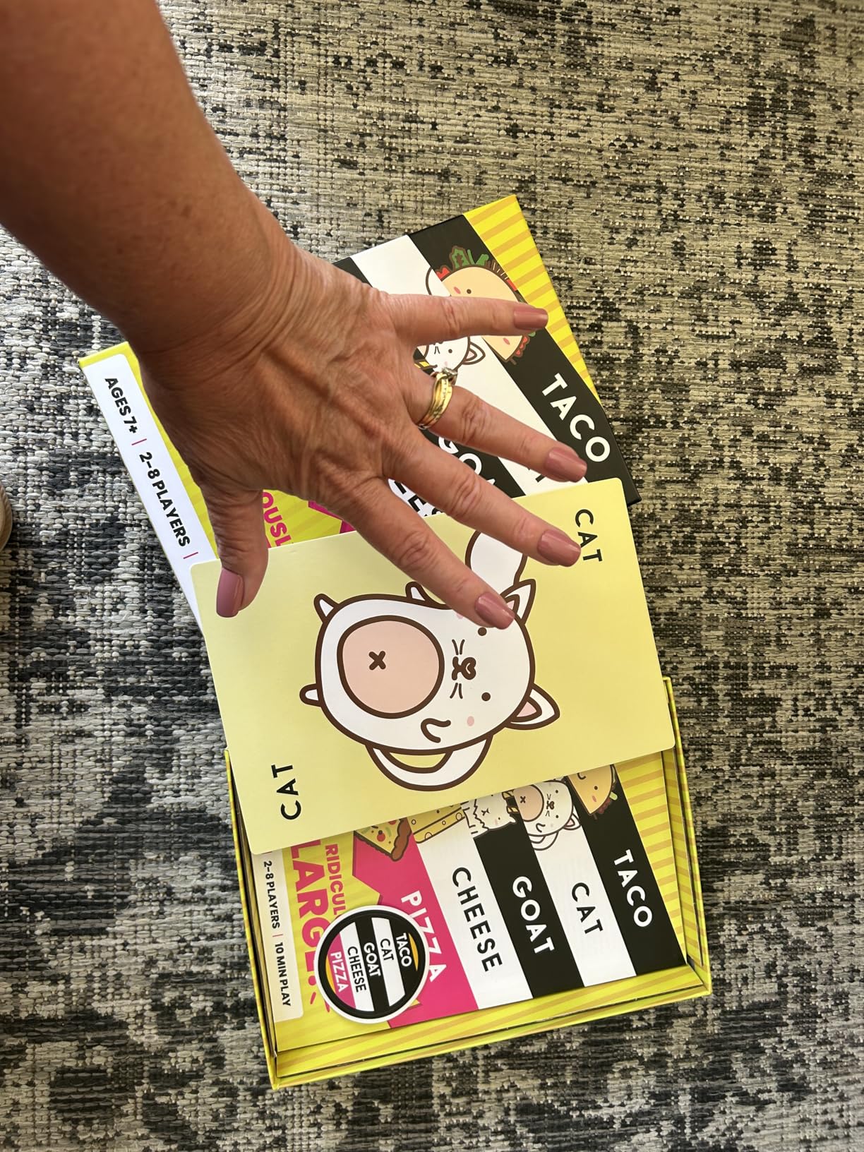 Taco Cat Goat Cheese Pizza Wildly Entertaining Card Game for Family and Group Game Night | Easy to Learn and Play with 10-15 Minute Rounds | Fun for Kids, Teens, Adults, and Families | 2-8 Players - Customer Photo 4