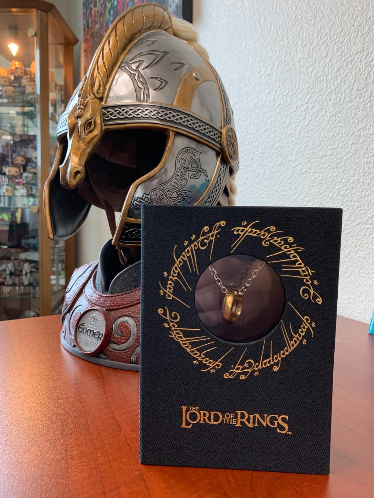 The Noble Collection The Lord of The Rings The One Ring - Anodised Stainless Steel One Ring on 24in (61cm) Chain - Officially Licensed Film Set Movie Props Jewellery Gifts - Customer Photo 1