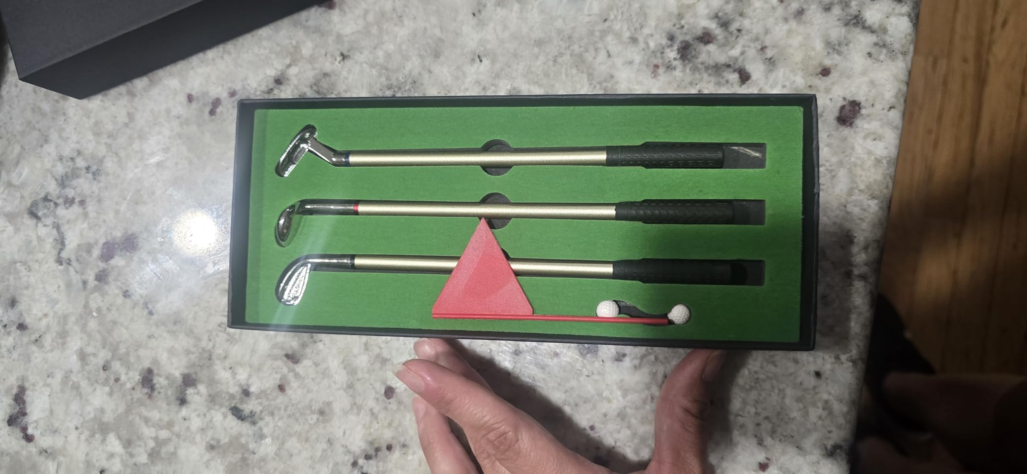 Golf Pen Desktop Games - Funny Gifts for Golfers, Coworkers, Boss - Stocking Stuffers - Customer Photo 1