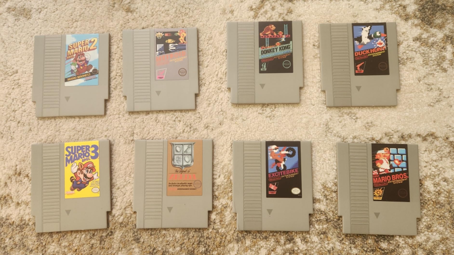 Paladone Nintendo NES Cartridge Retro Drink Coasters for Gamers - Set of 8 - Featuring Donkey Kong, Legend of Zelda, Super Mario, and More Classic Games - Customer Photo 1