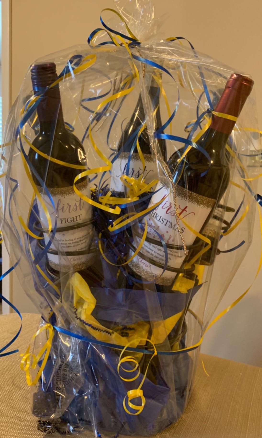 6 Wedding Milestones Gift Wine Bottle Labels or Sticker Covers, Bridal Shower, Bachelorette Engagement Party Present, Perfect Best Registry For Bride To Be, Firsts For The Newlywed Couple Basket Ideas - Customer Photo 2