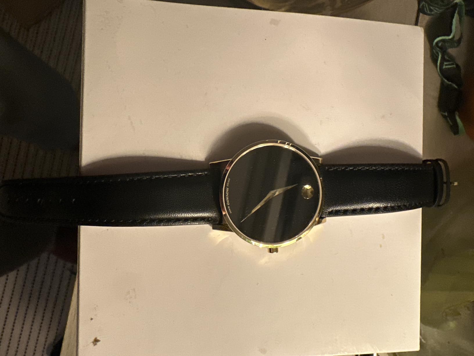 Movado Museum Classic Men's Watch - Swiss Quartz Movement, Calfskin Strap - 3 ATM Water Resistance - Classic, Luxury Fashion Timepiece for Him - 40mm - Customer Photo 2