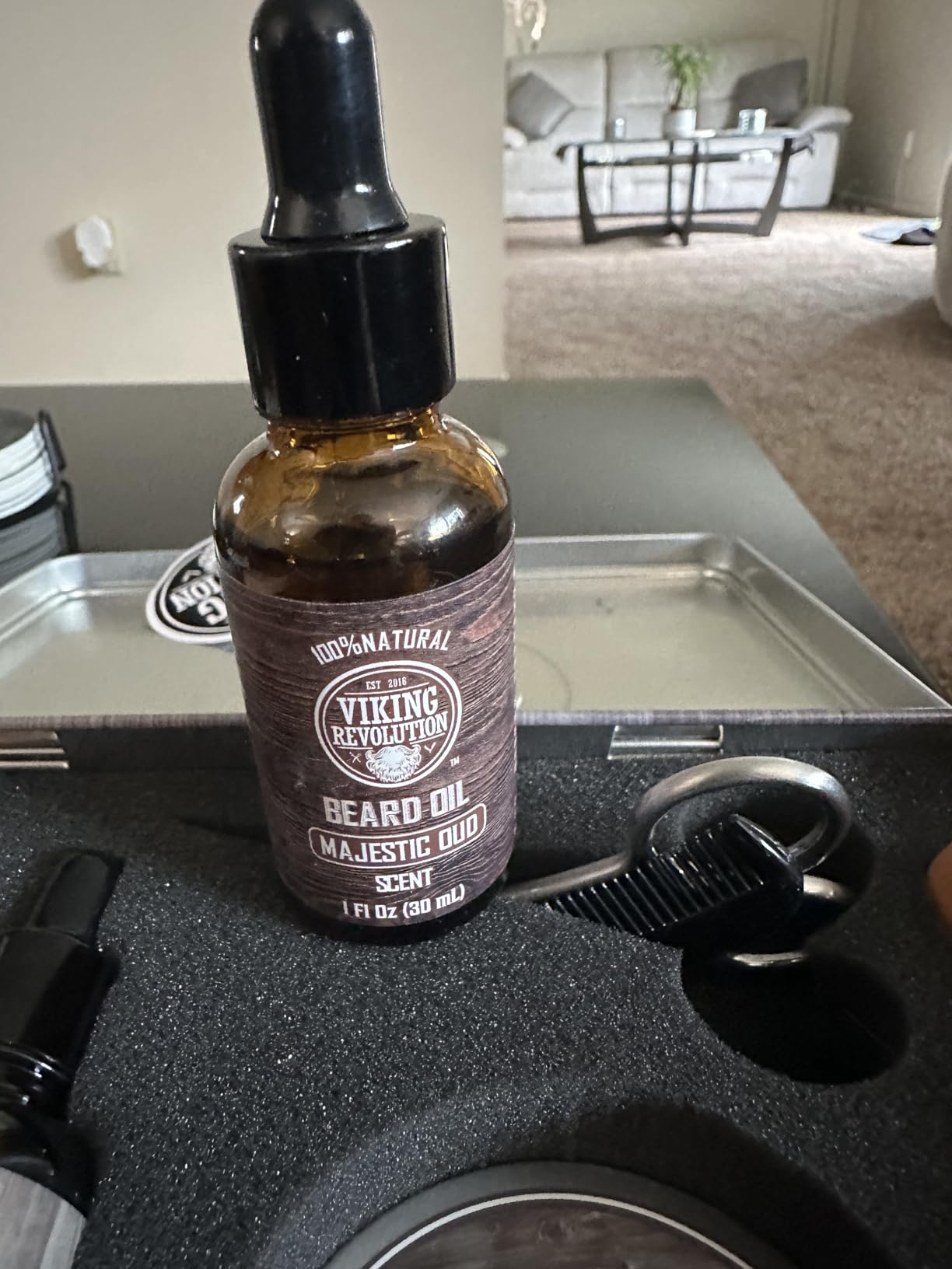 Viking Revolution - Ultimate Beard Kit - Beard Grooming Kit with Beard Brush, Beard Comb, Beard Balm, Beard Oil, Beard & Moustache Scissors - Gifts for Men - Customer Photo 2