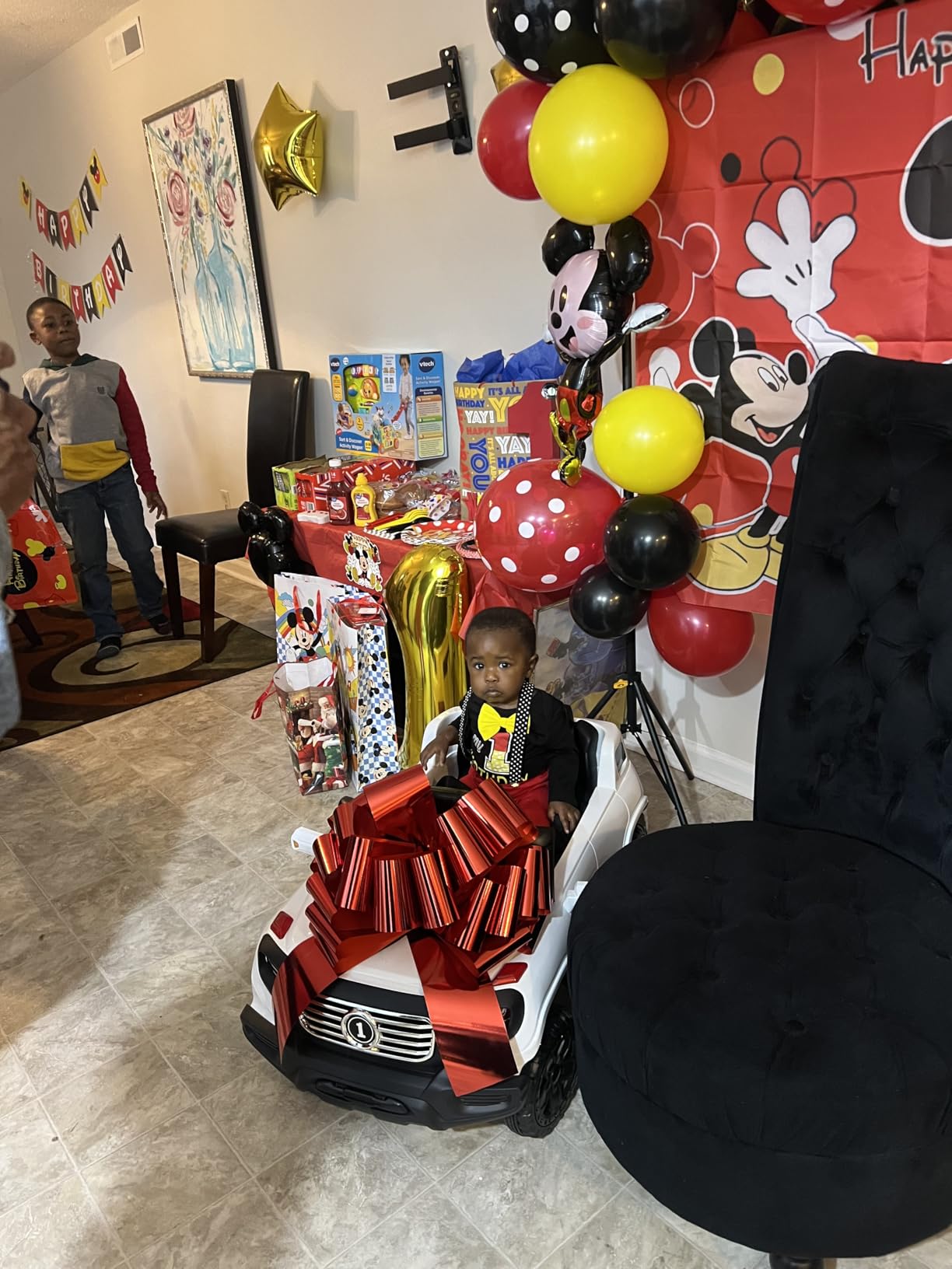 Best Choice Products Kids 6V Ride On Truck w/Parent Remote Control, 3 Speeds, LED Lights, Black - Customer Photo 0