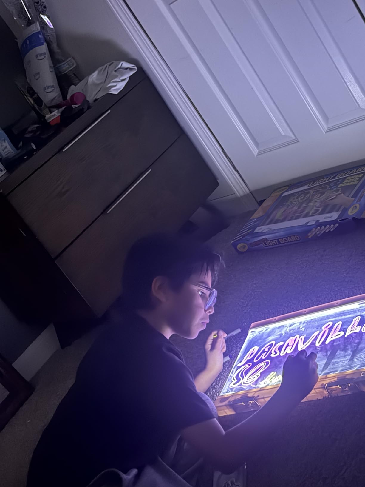 Crayola Ultimate Light Board - White, Kids Drawing Tablet, Holiday & Christmas Gifts, LED Drawing Board, Sketching Art Projector, Toys for Boys & Girls, 6+ - Customer Photo 1