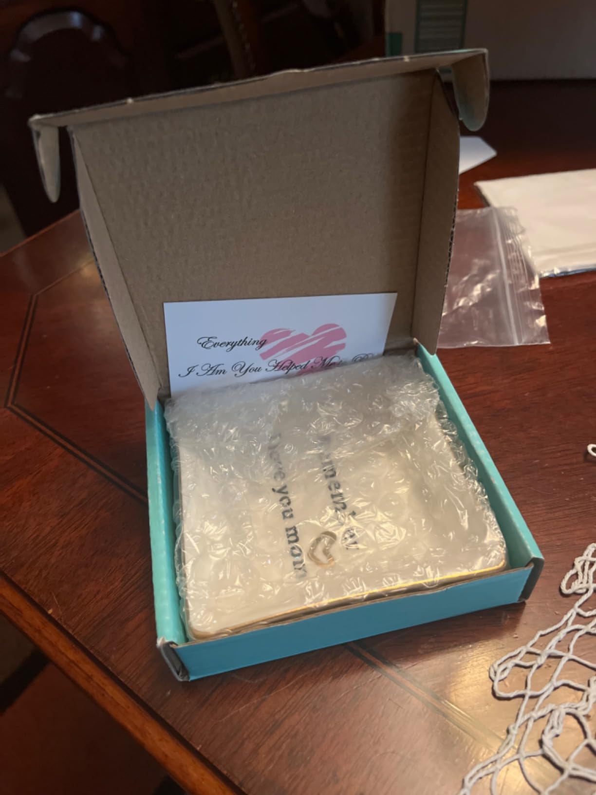 HOME SMILE Ceramic Ring Dish Jewelry Tray for Mom Sister Friends - Customer Photo 2