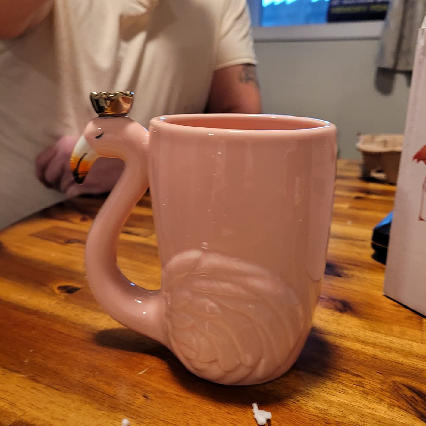 16 oz Cute Pink Coffee Mug Ceramic Flamingo Gift Unique Cups Mom Day Gift for Women Her Grandma Pretty Mug Funny Coffee Cup Funky Xmas Presents for Girlfriend Decorative Animal Decor Christmas Mugs Customer Review 16 oz Cute Pink Coffee Mug Ceramic Flamingo Gift Unique Cups Mom Day Gift for Women Her Grandma Pretty Mug Funny Coffee Cup Funky Xmas Presents for Girlfriend Decorative Animal Decor Christmas Mugs - Customer Photo 1