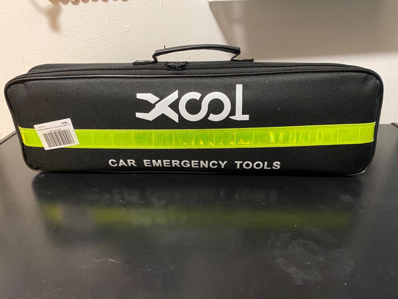 XOOL Emergency Warning Triangle Kit – Roadside Safety Kit with Reflective Warning Triangles, High-Visibility Safety Vests, Storage Bag & Gloves for Car Breakdowns & Emergencies - Customer Photo 1