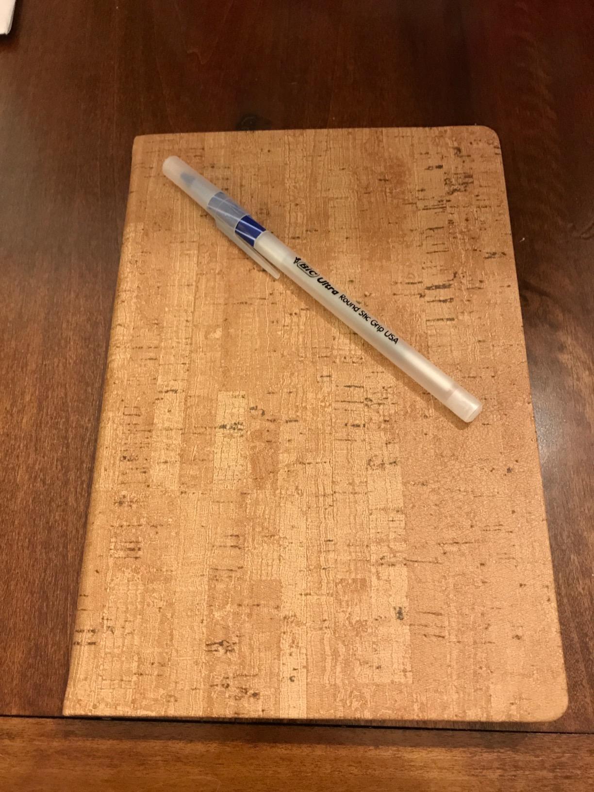 BEECHMORE BOOKS Lined Journal Notebook, 5.8 x 8.3 inch, A5 160 Lined Pages, Hardcover Leather Journals for Women, Men, Writing and Notebooks for Work - 120 GSM Thick Paper, Gifts Box Included (Chestnut Brown) - Customer Photo 2