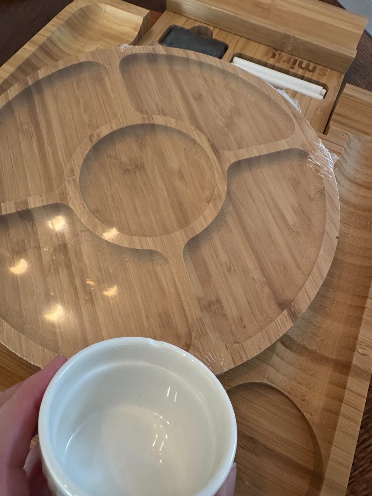 Smirly Charcuterie Board Set - Large Bamboo Cheese Board for Serving - House Warming Gifts New Home, Wedding & Bridal Shower Gift, Birthday Gift for Women - Customer Photo 2