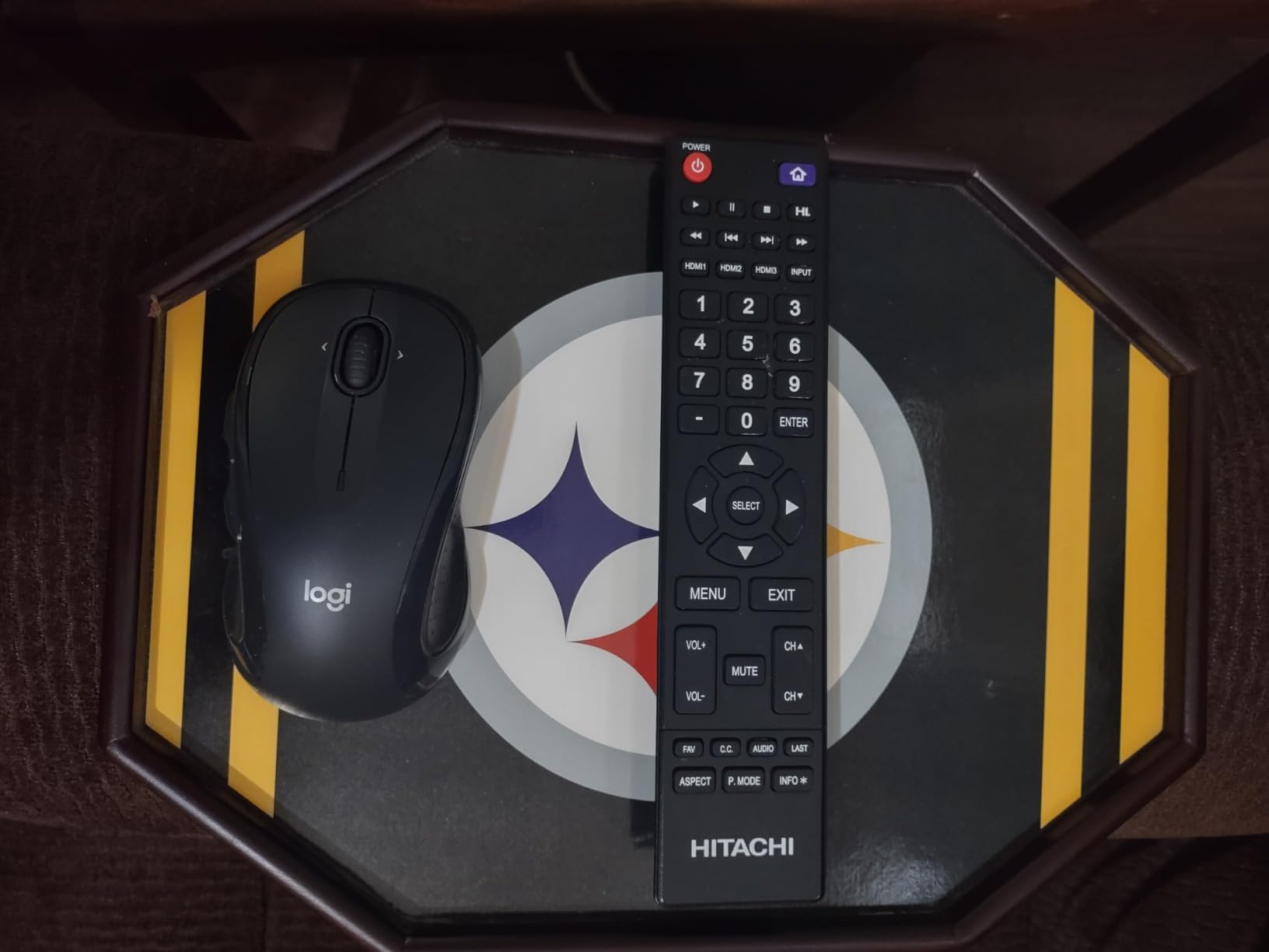 Sofa Arm Clip Table, Armrest Tray Table, Drinks/Remote Control/Snacks Holder (Platic, Brown) - Customer Photo 2