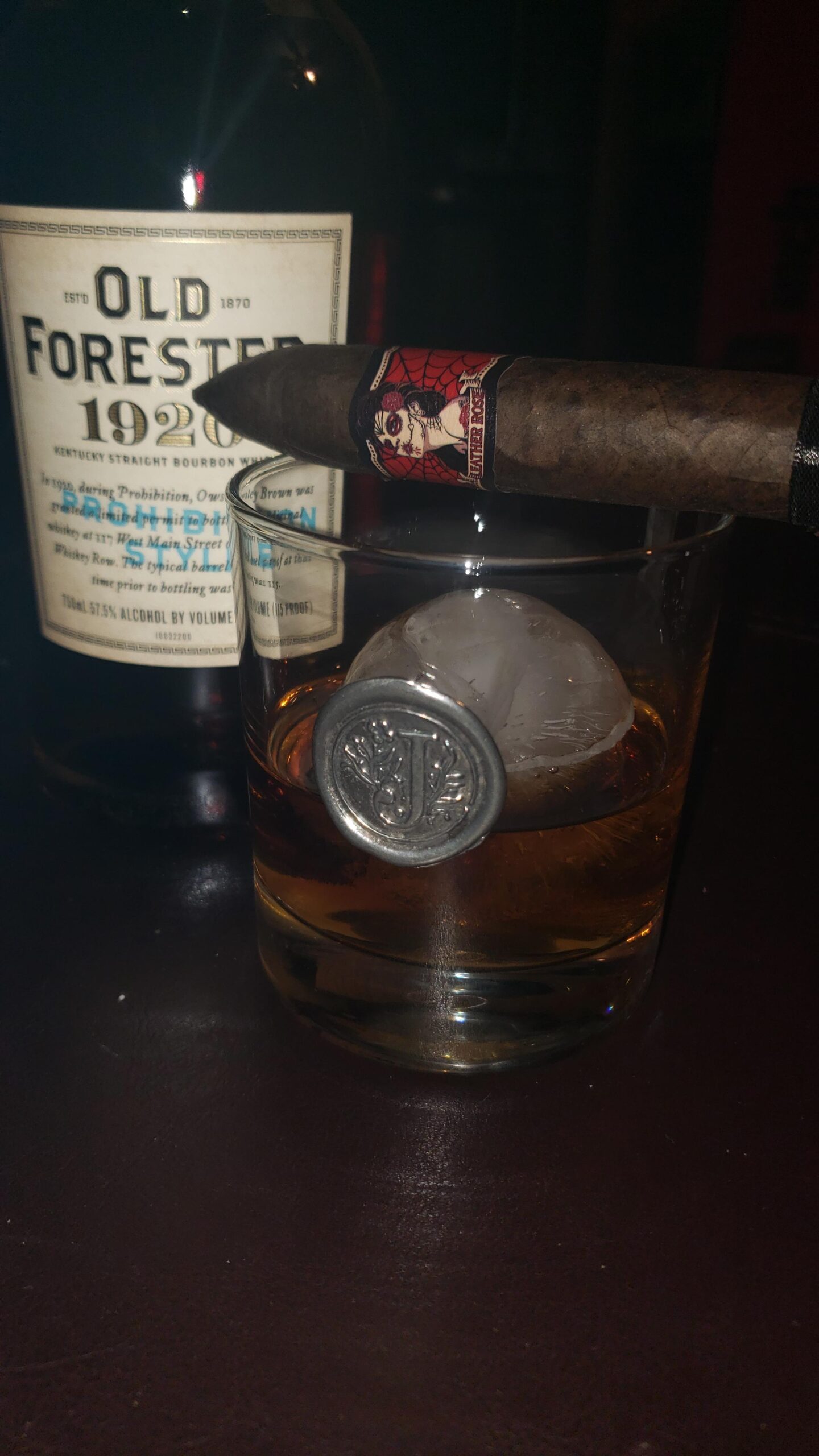 English Pewter Company 11oz Old Fashioned Whiskey Rocks Glass With Monogram Initial - Unique Gifts For Men - Personalized Gifts - Customer Photo 2