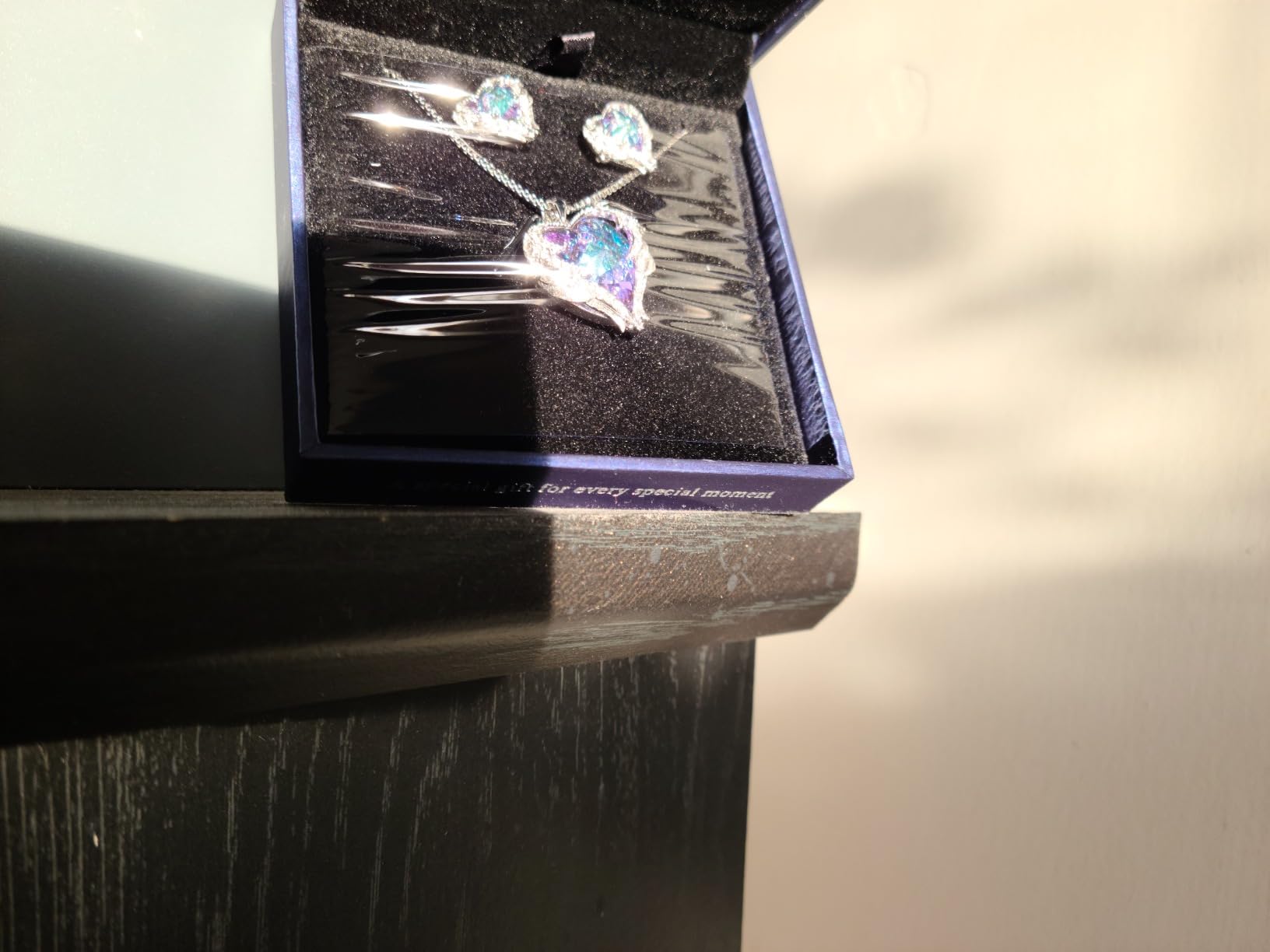 CDE Christmas Gifts for Women Jewelry Set for Women, Angle Wing Heart Pendant Necklaces and Earrings with Birthstone, Birthday Ideal Jewelry Gifts for Women Mom - Customer Photo 1