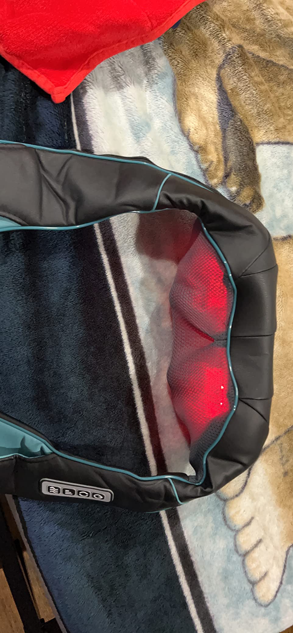 MagicMakers Electric Shiatsu Neck Massager with Heat - Pain Relief for Back, Shoulders & Feet - Gift for Men, Women, Mom & Dad - From Daughter or Son - Ideal for Christmas, Mother's Day & Father's Day - Customer Photo 2