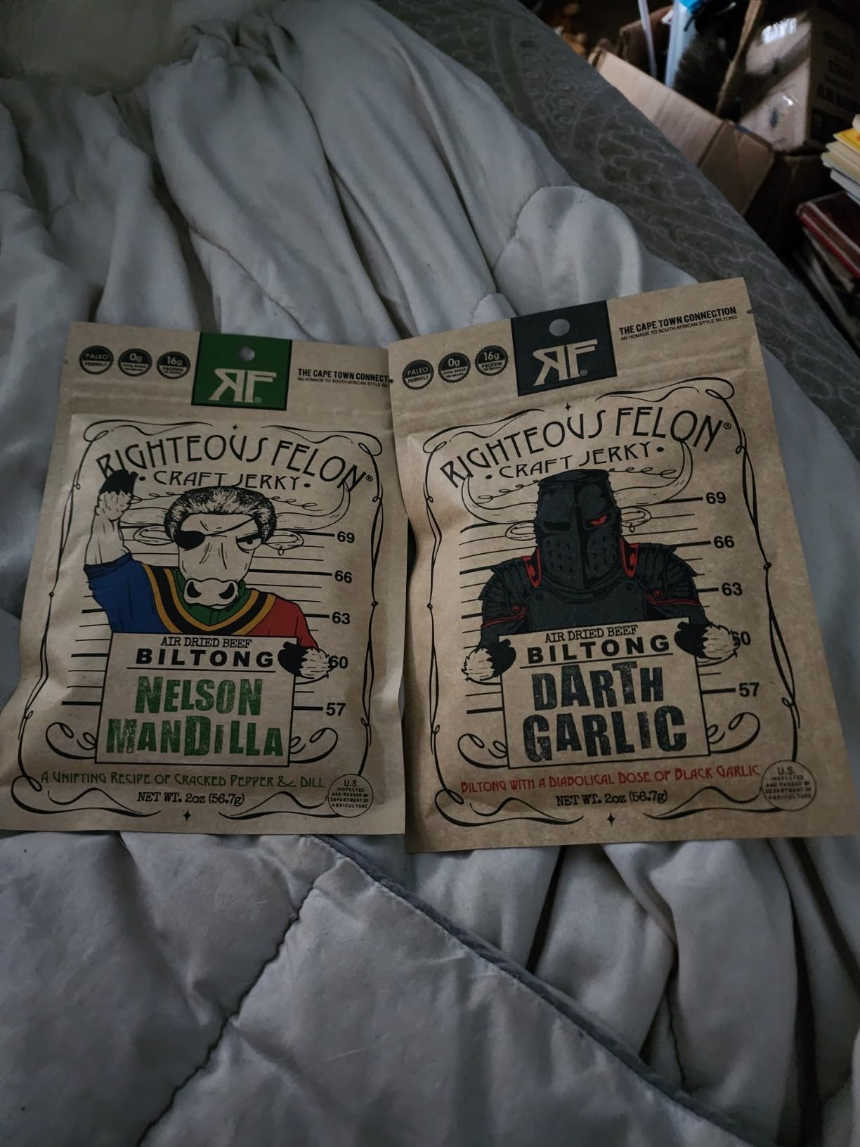 Righteous Felon Beef Jerky & Meat Sticks Variety Pack | Gluten Free Beef Jerky Snack Packs for Adults | High Protein, Keto, Low Sugar | Made with Premium Meats | Gifts for Men | 11 Pack Sampler - Customer Photo 1