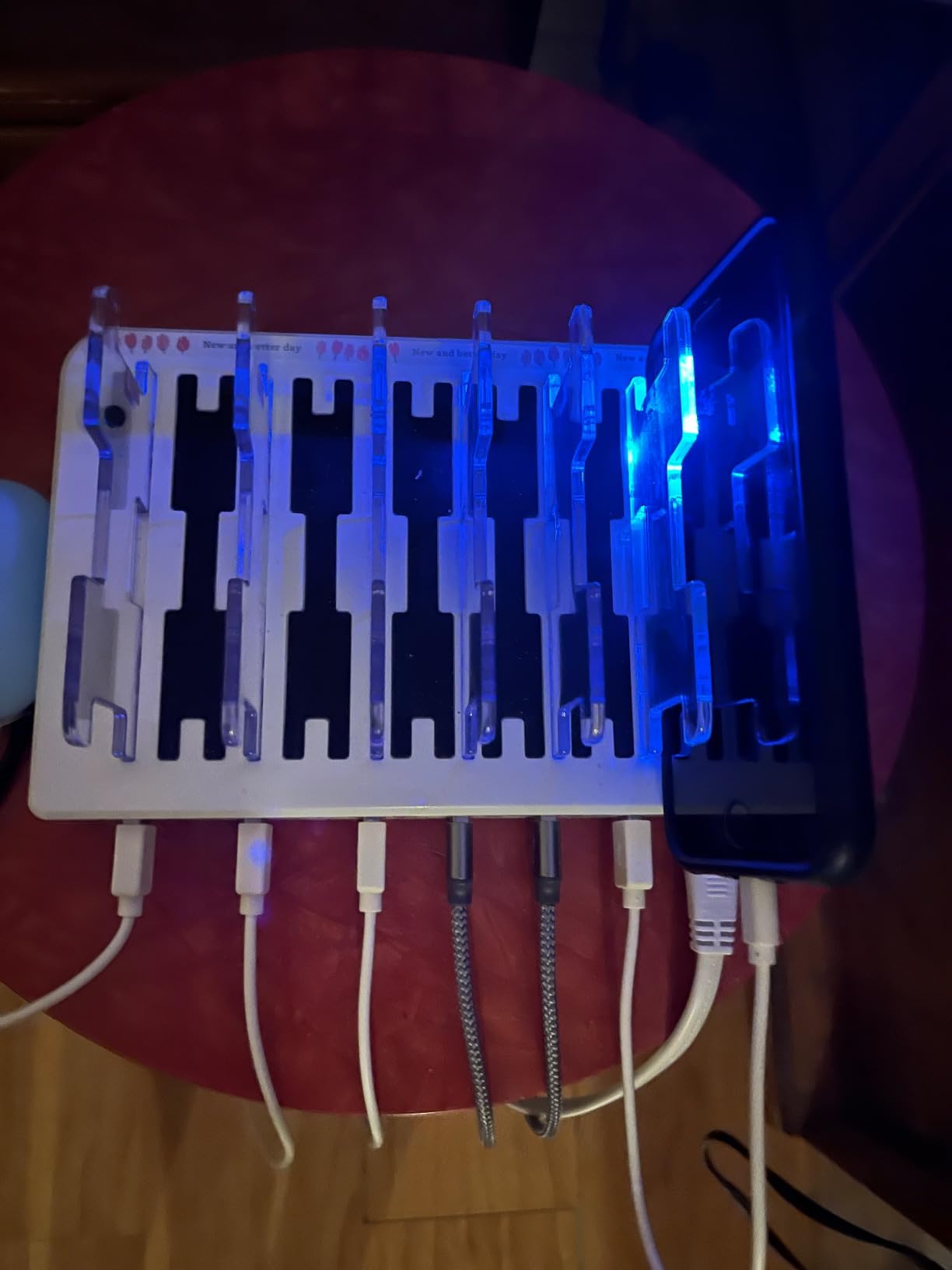 Charging Station for Multiple Devices – 6-Port USB Charging Dock for Apple & Android – Fast Multi-Charger Organizer for Phones, Tablets & More – Universal Desktop Charging Hub with Smart IC Tech - Customer Photo 1