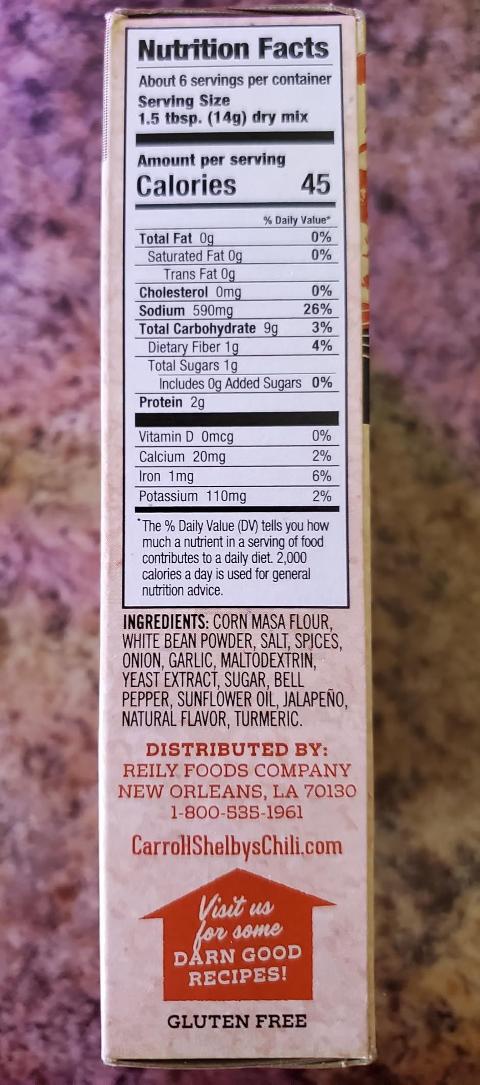 Carroll Shelby's Original Texas Brand Chili Kit 3.65oz Box (Pack of 8) - Customer Photo 1