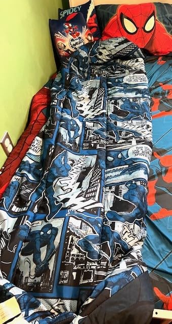 Jay Franco Kids Comforter - Soft and Cozy Bed for Stylish Room Decor, Official Licensed Product, Blue - Minecraft, Twin - Customer Photo 2