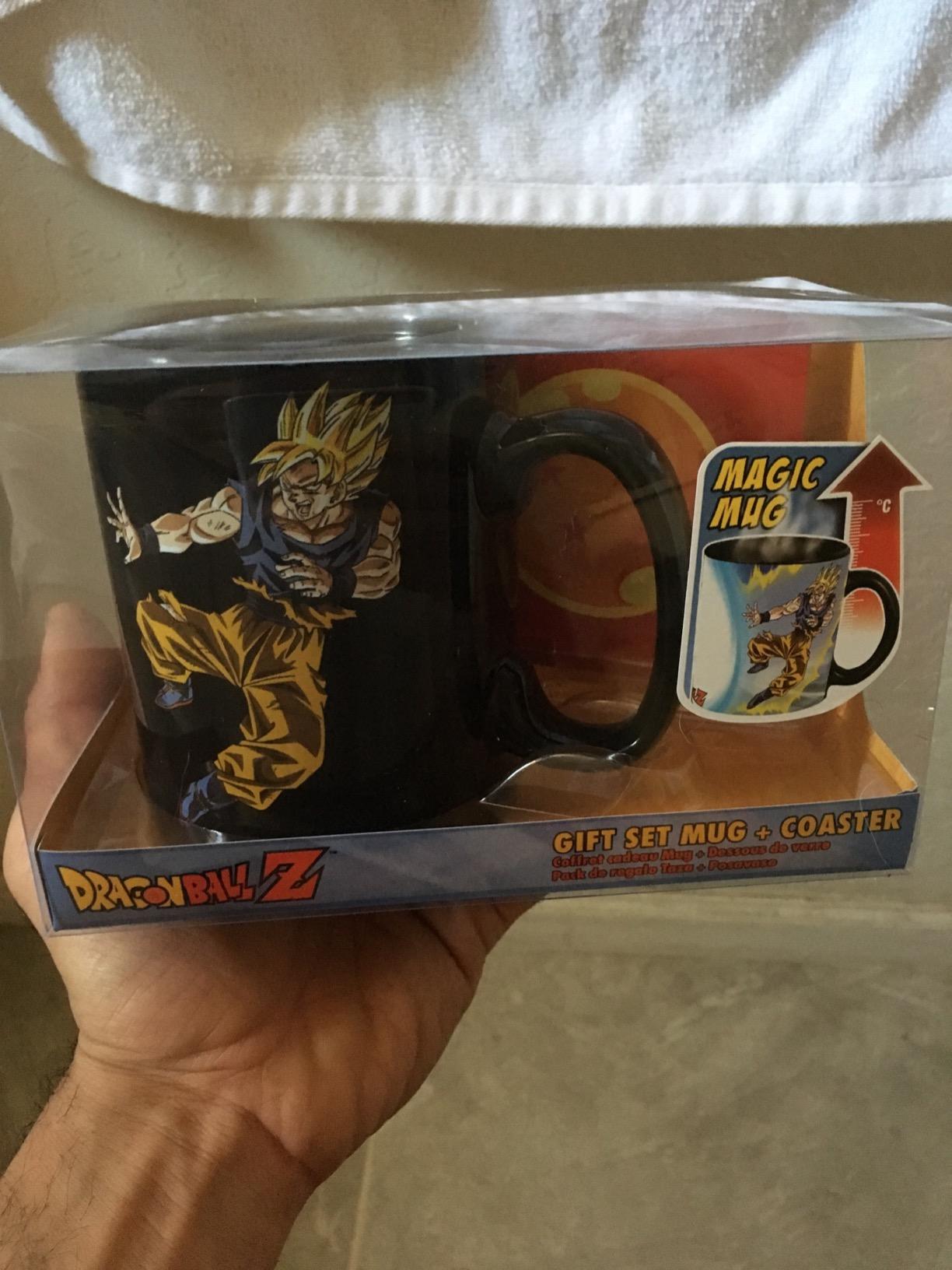ABYSTYLE Dragon Ball Z Goku vs Buu Heat Change Mug 16 Fl Oz and Coaster Dragon Ball 4 Stars Anime Manga Drinkware Home Kitchen Merch Gift - Customer Photo 1