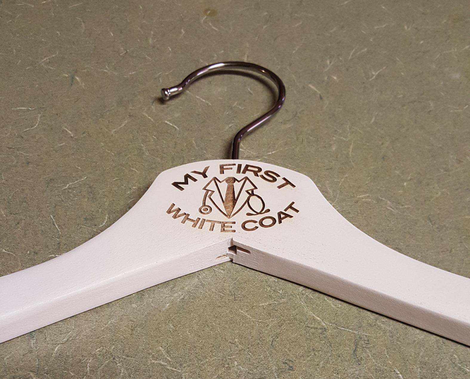 Medical Student Graduation Gifts My First White Coat Ceremony Doctor's Coat and Stethoscope Wood Hanger - Graduation Gifts for Her or Him College and Med School - Customer Photo 3