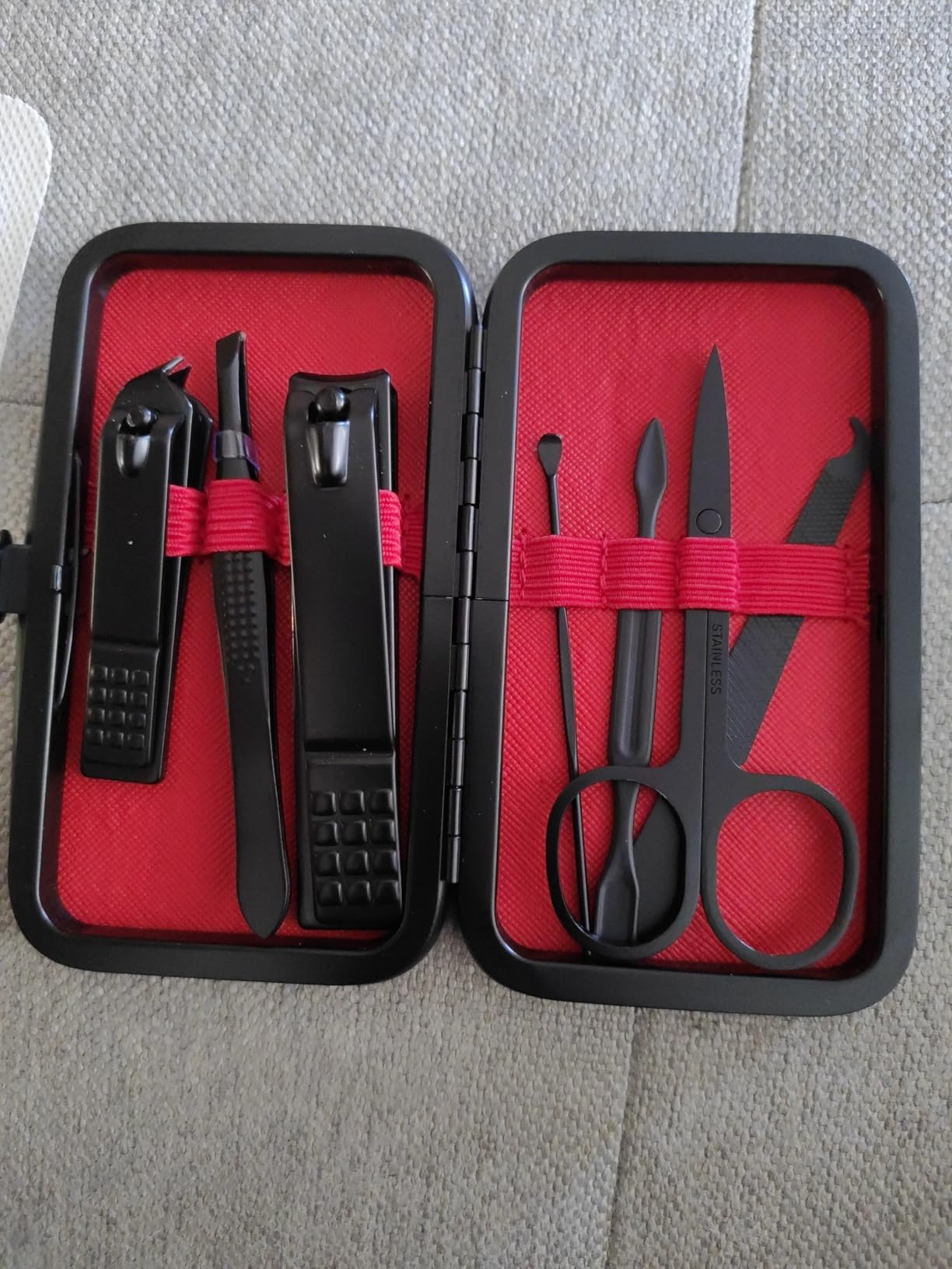 Manicure set Men Personal Care Tools Accessories Finger and Toe Nail Clippers Kit Professional Manicure Pedicure Kit With Travel Case Nail Grooming Kit Present for Men Women Stocking Stuffers - Customer Photo 2