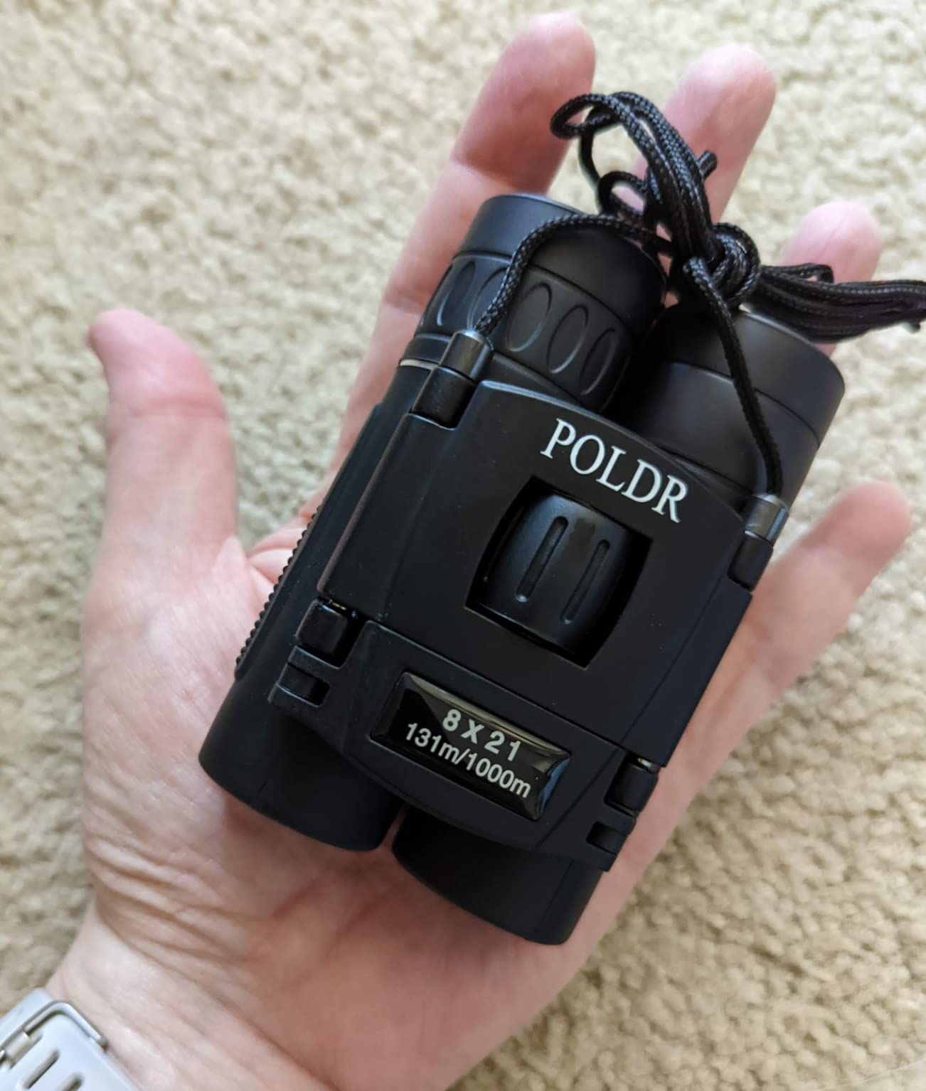 POLDR 12X25 Small Pocket Binoculars Compact Adults,Mini Kids Binoculars Boys for Bird Watching,Concert Theater Opera - Customer Photo 3