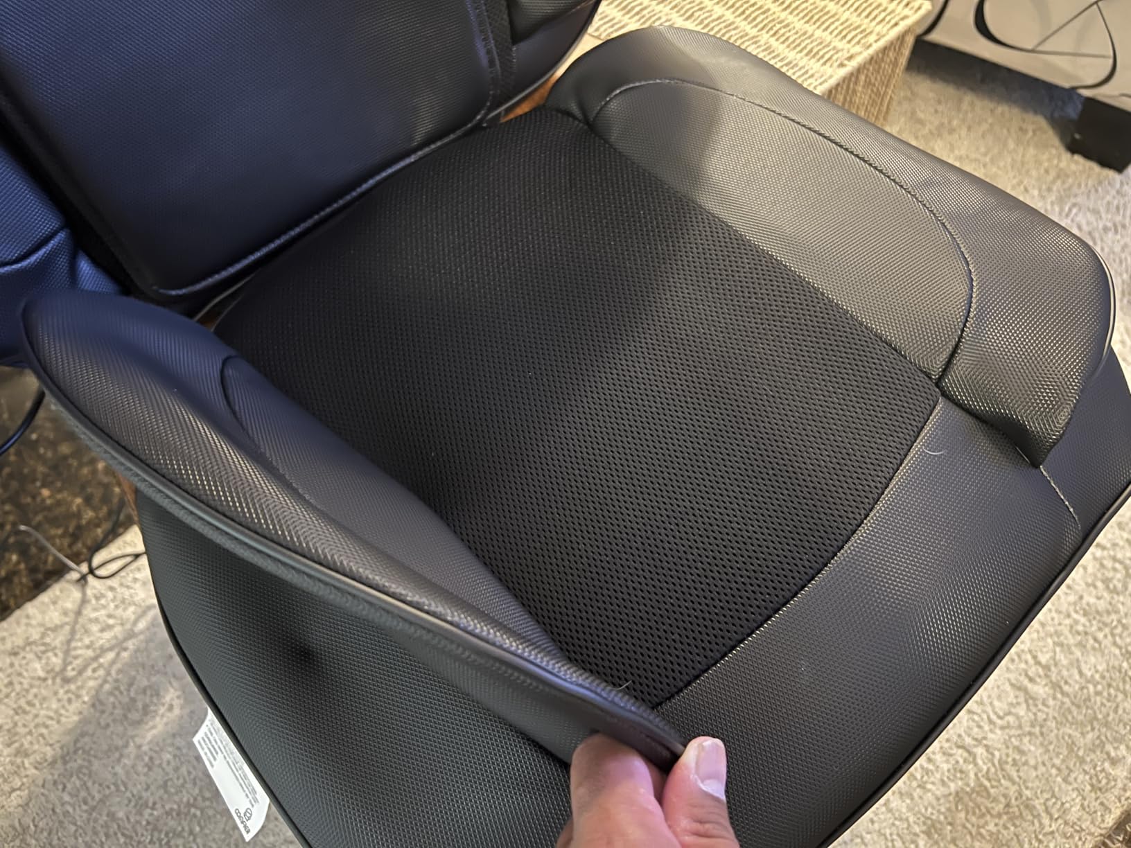 COMFIER Shiatsu Neck Back Massager with Heat, 2D ro 3D Kneading Massage Chair Pad, Adjustable Neck Massage,Seat Massager for Full Body Relaxation, Christmas Gifts for Dad Mom Women Men,Dark Gray - Customer Photo 2