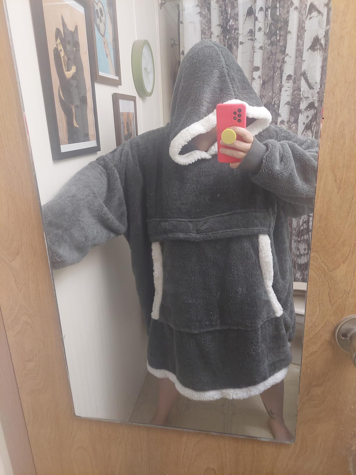 Catalonia Oversized Blanket Hoodie Sweatshirt Customer Review Catalonia Oversized Blanket Hoodie Sweatshirt - Customer Photo 2