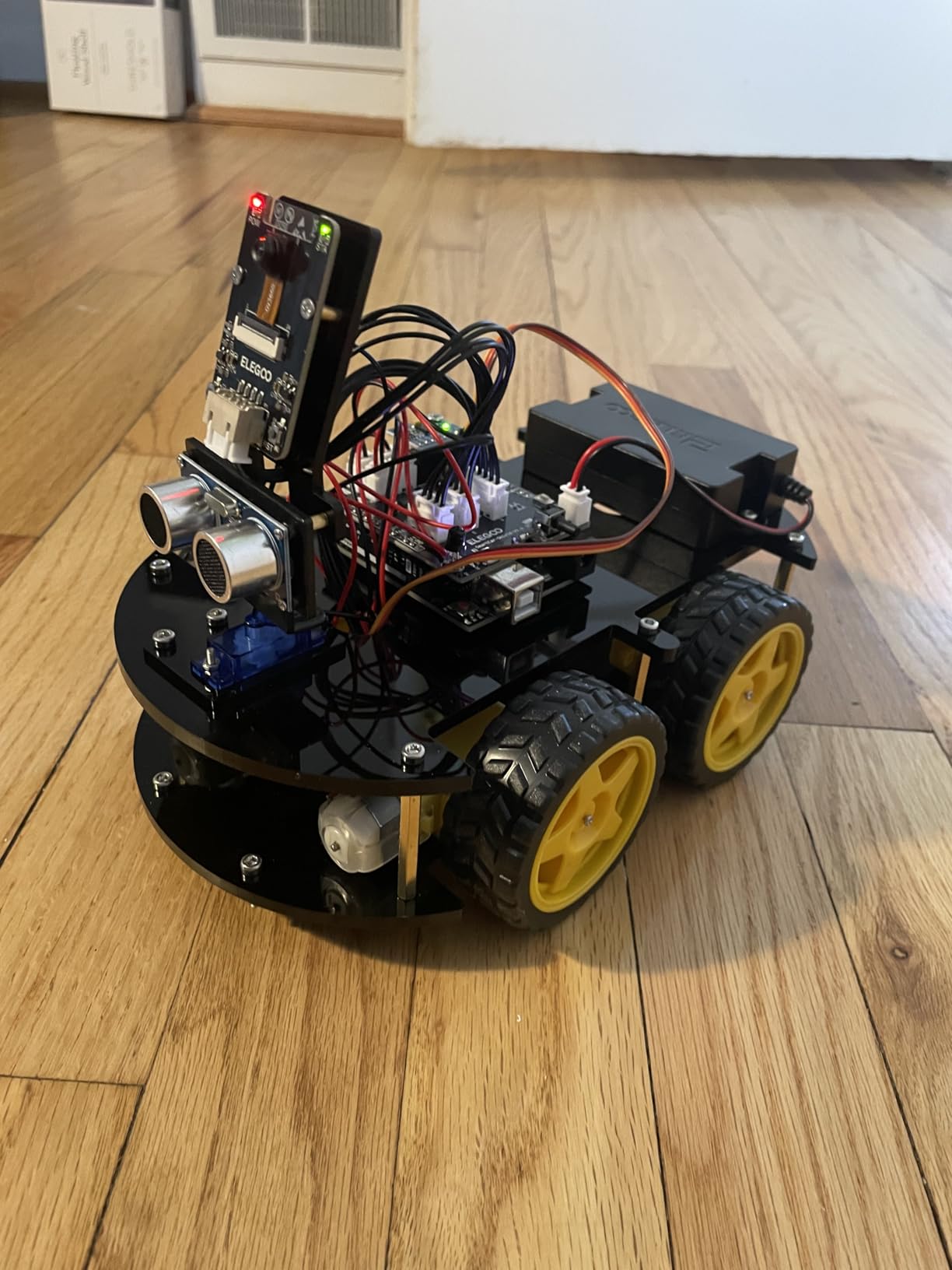 ELEGOO UNO R3 Smart Robot Car Kit V4 for Arduino Robotics for Kids Ages 8-12 12-16 STEM Science Kits Coding Gifts for 8 9 10 11 12 13 14 15 16 Year Old Boys Girls Teens Cool Engineering Building Toys Customer Review ELEGOO UNO R3 Smart Robot Car Kit V4 for Arduino Robotics for Kids Ages 8-12 12-16 STEM Science Kits Coding Gifts for 8 9 10 11 12 13 14 15 16 Year Old Boys Girls Teens Cool Engineering Building Toys - Customer Photo 1