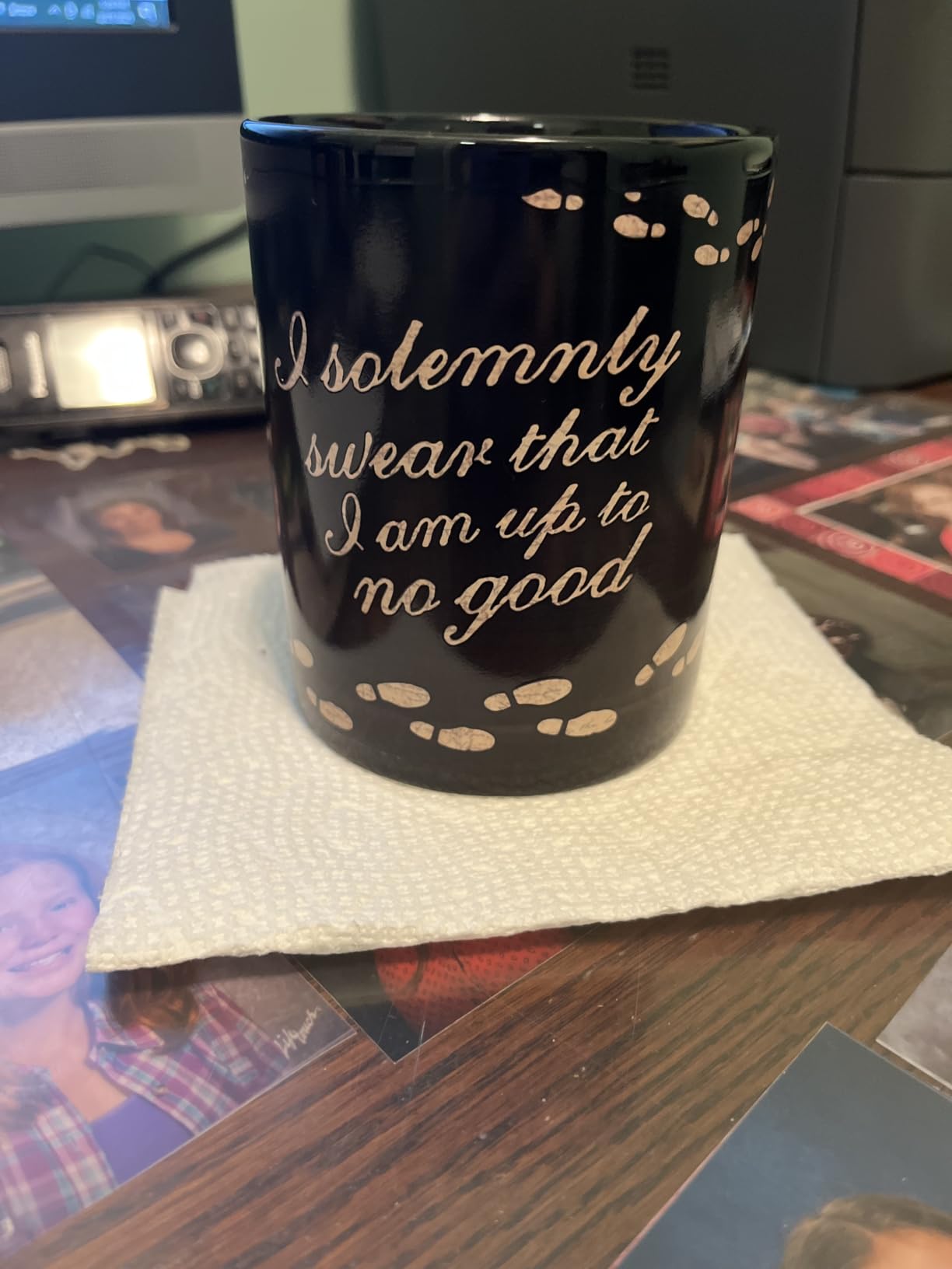 Morphing Mugs Harry Potter - Marauder's Map - I Solemnly Swear – 16 oz Large Ceramic Heat Sensitive Clue Mug – Full image revealed when HOT liquid is added - Customer Photo 2