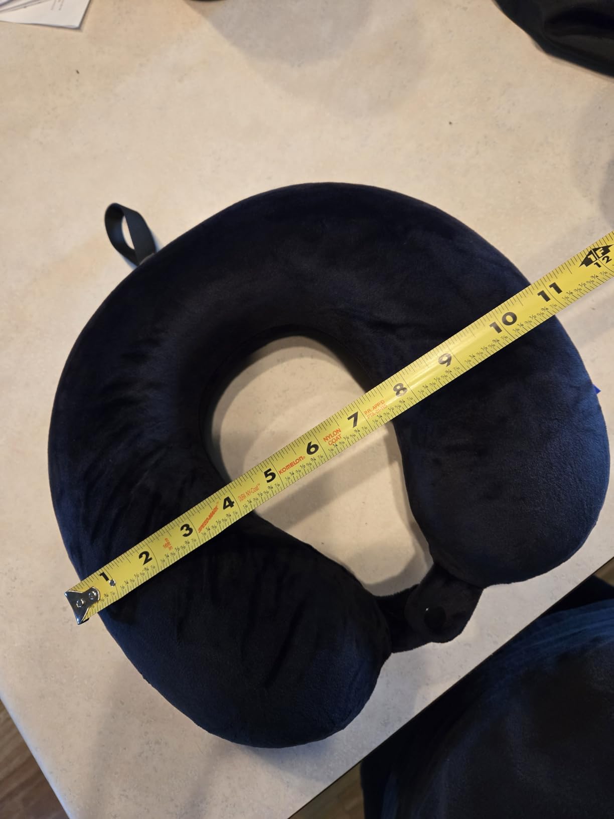 Fabuday Travel Pillow Memory Foam - Head Neck Support Airplane Pillow for Traveling, Car, Home, Office, Travel Neck Flight Pillow with Attachable Snap Strap Soft Washable Cover - Customer Photo 2