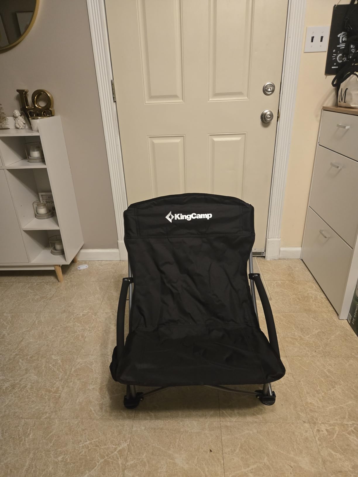 KingCamp Low Beach Chairs, Portable Folding Chair for Adults Extra Wide Ergonomic High Back Seat 300lbs Heavy Duty Lightweight Oversized Gear with Carry Bag Customer Review KingCamp Low Beach Chairs, Portable Folding Chair for Adults Extra Wide Ergonomic High Back Seat 300lbs Heavy Duty Lightweight Oversized Gear with Carry Bag - Customer Photo 1