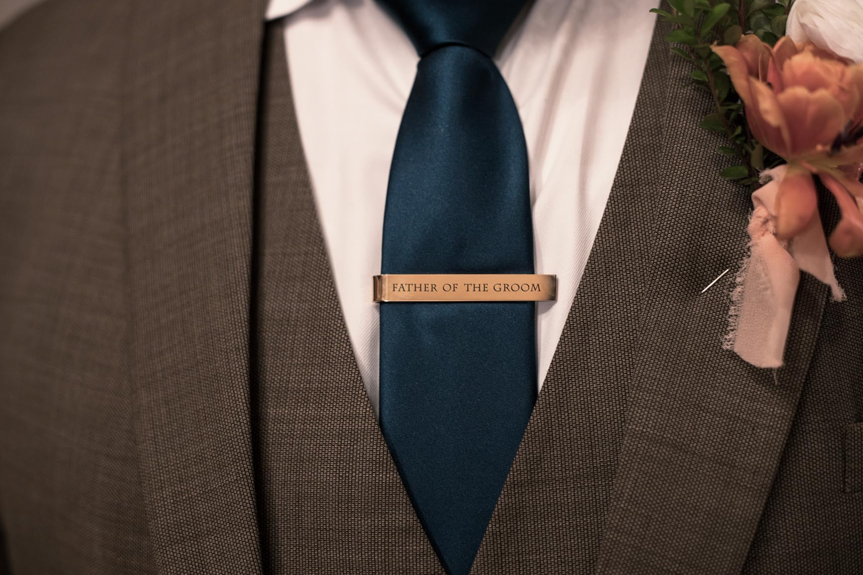 Father of the Bride and Groom Gifts - Wedding Tie Clips for Groomsmen From the Bride - Stainless Steel Tie Bars Customer Review Father of the Bride and Groom Gifts - Wedding Tie Clips for Groomsmen From the Bride - Stainless Steel Tie Bars - Customer Photo 2