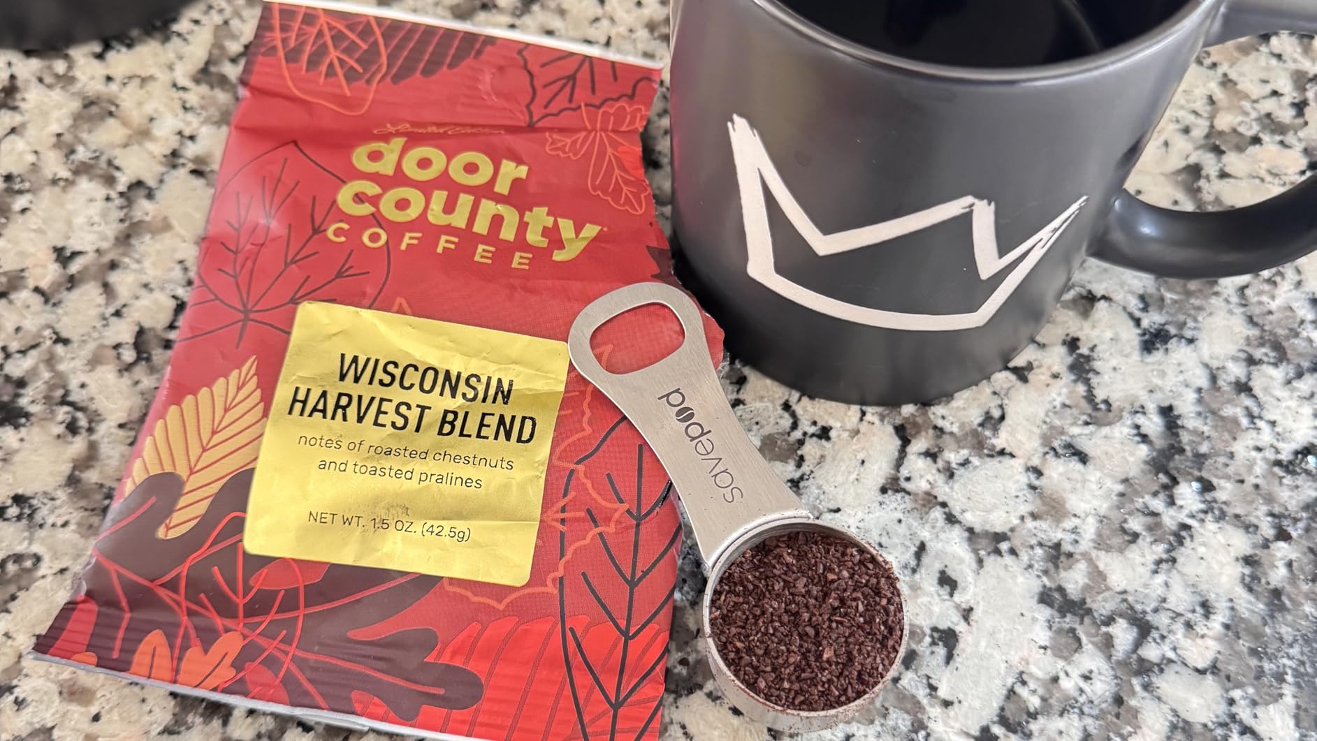 Gourmet Flavored Coffee Sampler Pack - 10 Bags of Unique Flavored Coffees – 100% Specialty Grade 1 Arabica -1.5 oz Full-Pot Bags - Roasted by Door County Coffee - Customer Photo 1