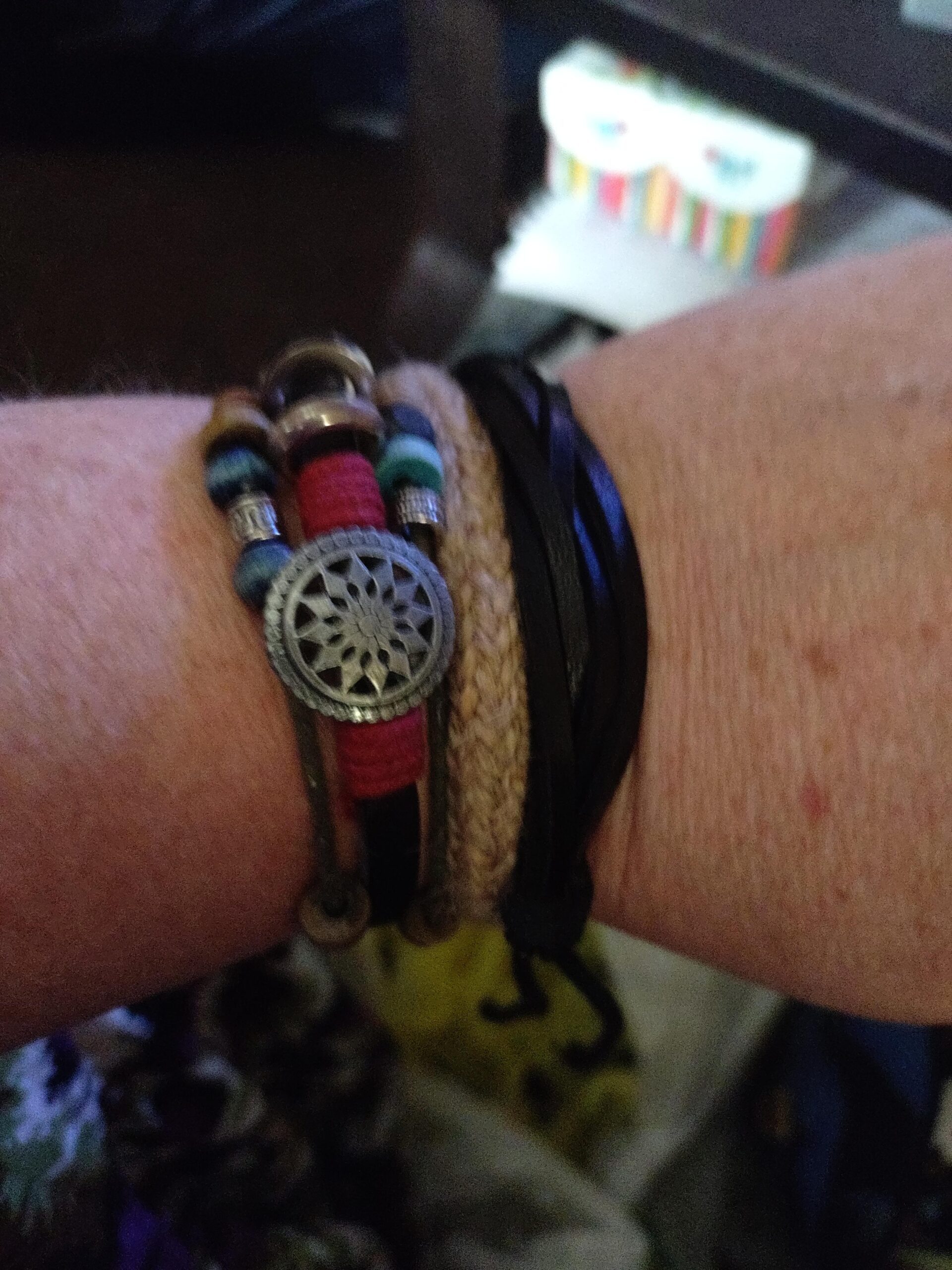 Vintage Bohemia Beaded Bracelet, Multilayer Hand Woven Wristbands, Hemp Cords Wrap Bracelet Jewelry for Men and Women - Customer Photo 1