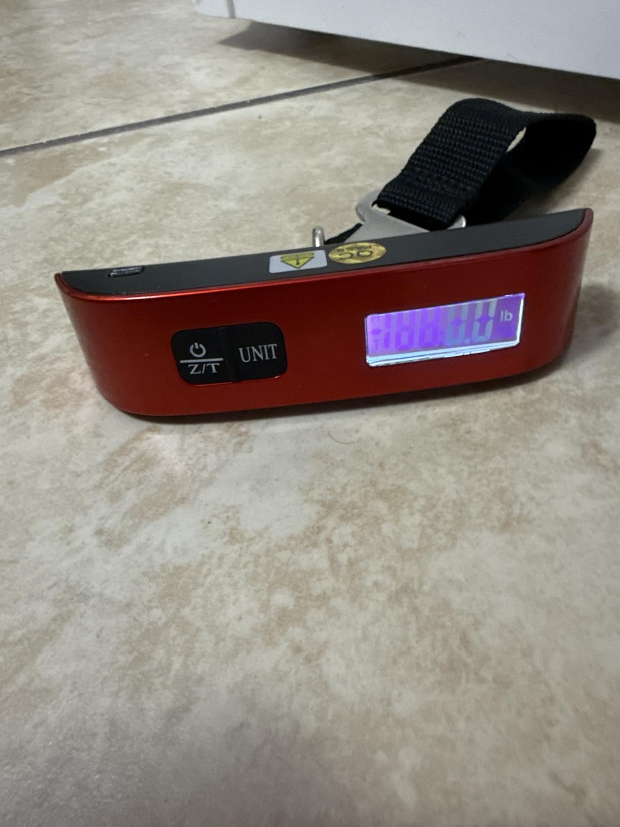 travel inspira Luggage Scale, Portable Digital Hanging Baggage Scale for Travel, Suitcase Weight Scale with Rubber Paint, 110 Pounds, Battery Included - Customer Photo 1