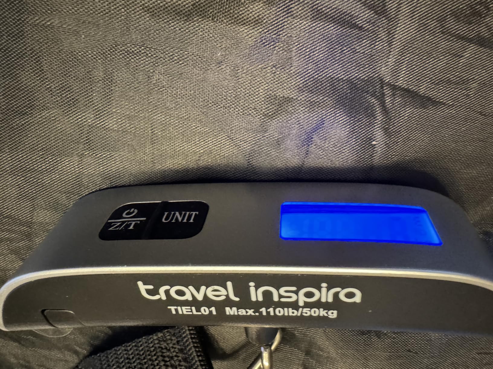 travel inspira Luggage Scale, Portable Digital Hanging Baggage Scale for Travel, Suitcase Weight Scale with Rubber Paint, 110 Pounds, Battery Included - Customer Photo 1