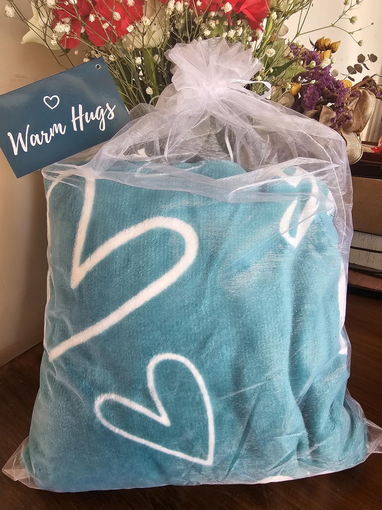 Get Well Gift for Women & Men - Super Soft Hug Blanket with Inspirational Words - Healing Blanket Care Package Comforting Gift for Cancer Patients & Others During Hard Times - 50