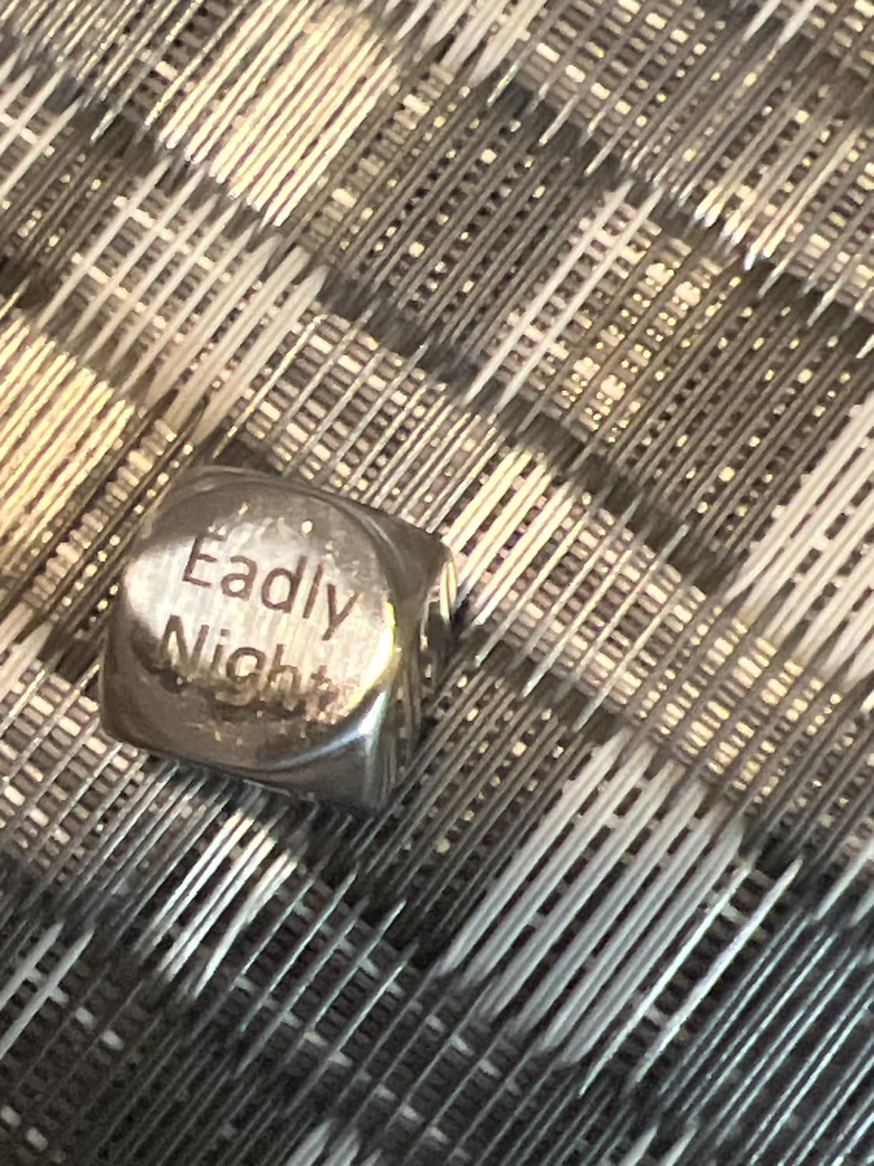 TIN Date Night Dice 10th Anniversary 100% Pure Tin - Create a Unique 10th Anniversary Date Night - Customer Photo 2