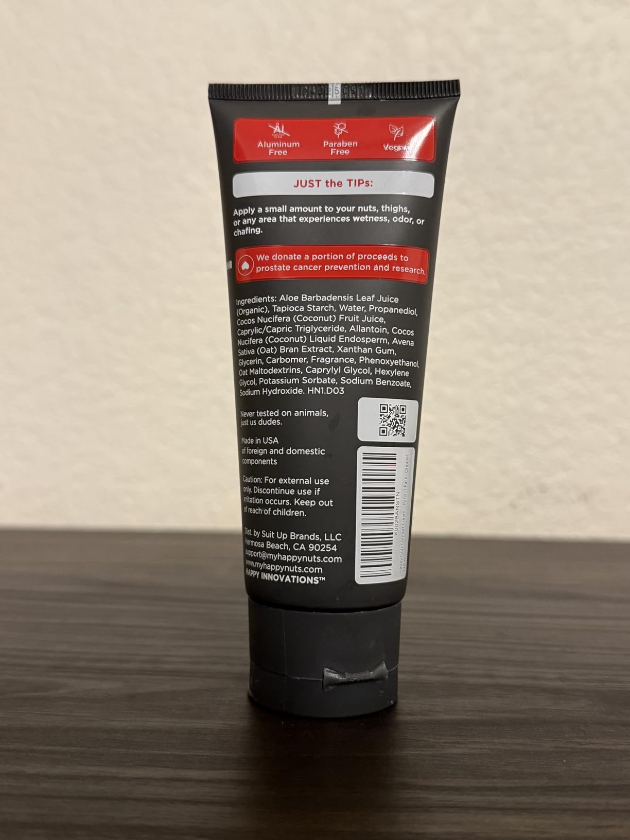 HAPPY NUTS Comfort Cream Deodorant For Men: Anti-Chafing Sweat Defense, Odor Control, Aluminum-Free Mens Deodorant & Hygiene Products for Men's Private Parts 3.4 Fl Oz (1 Pack), Original - Customer Photo 3