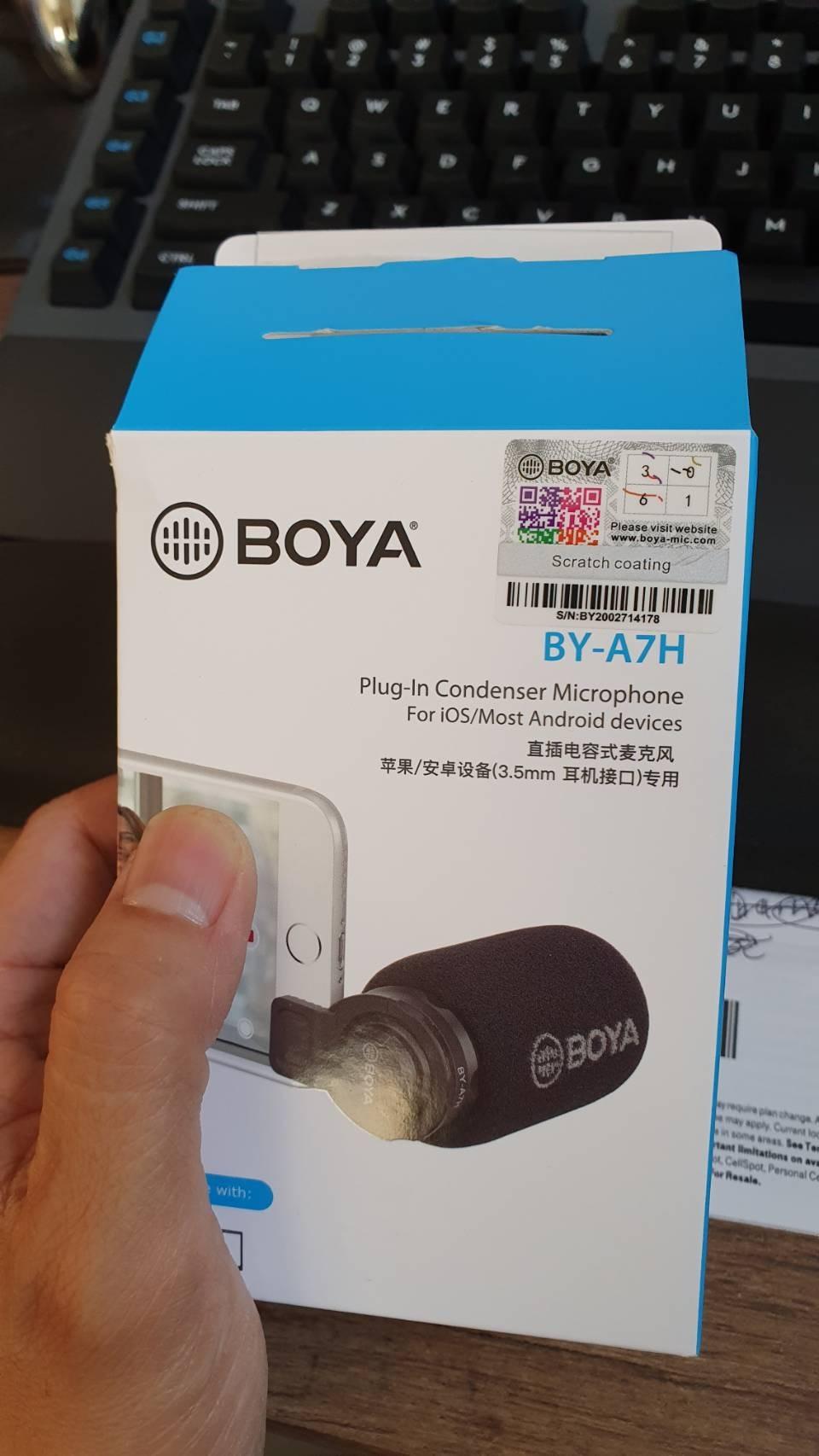 BOYA Condenser Microphone, BY-M110 Plug and Play Mic with Omnidirectional Condenser for Smartphones, Computer, PC, Laptop, Tablet, YouTube, Facebook, Tiktok - Customer Photo 1