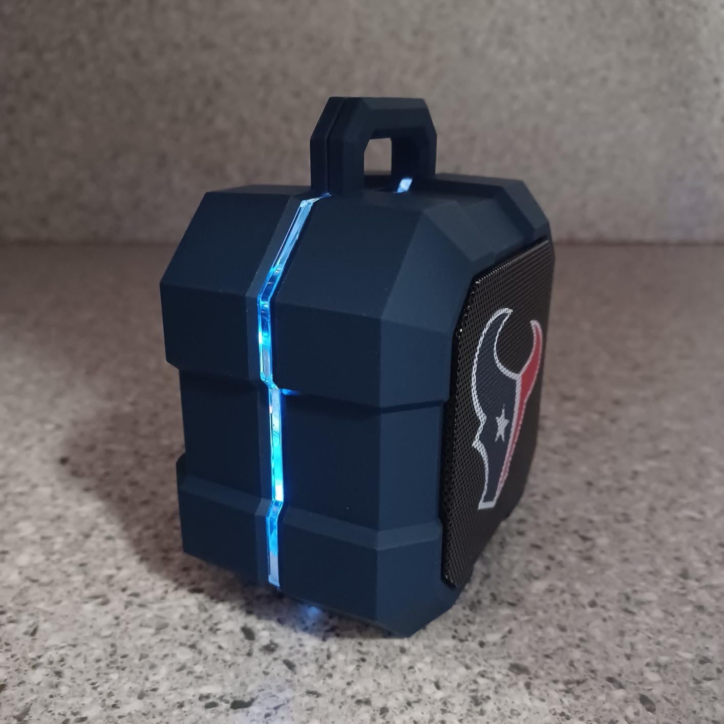 SOAR NFL Shockbox LED Wireless Bluetooth Speaker - Water Resistant IPX4, 5.0 Bluetooth with Over 5 Hours of Play Time - Small Portable Speaker - Customer Photo 1