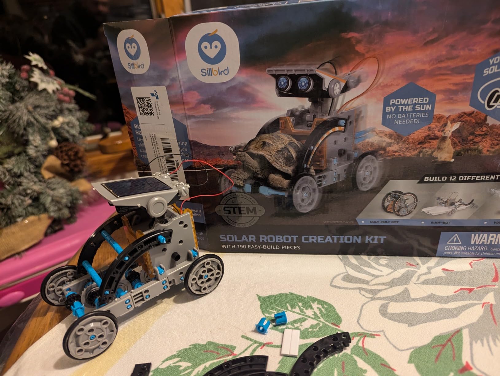 Sillbird 12-in-1 Solar Robot Building Kit Christmas STEM Gift for Boys Aged 8-13, DIY Science Educational Robotic Toys for Kids Teens Birthday, Powered by The Sun with 190 Pieces - Customer Photo 2