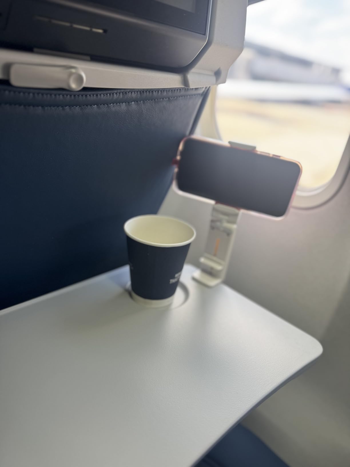 Perilogics Universal in Flight Airplane Phone Holder Mount. Hands Free Viewing with Multi-Directional Dual 360 Degree Rotation. Pocket Size Must Have Airplane Travel Essential Accessory for Flying - Customer Photo 2