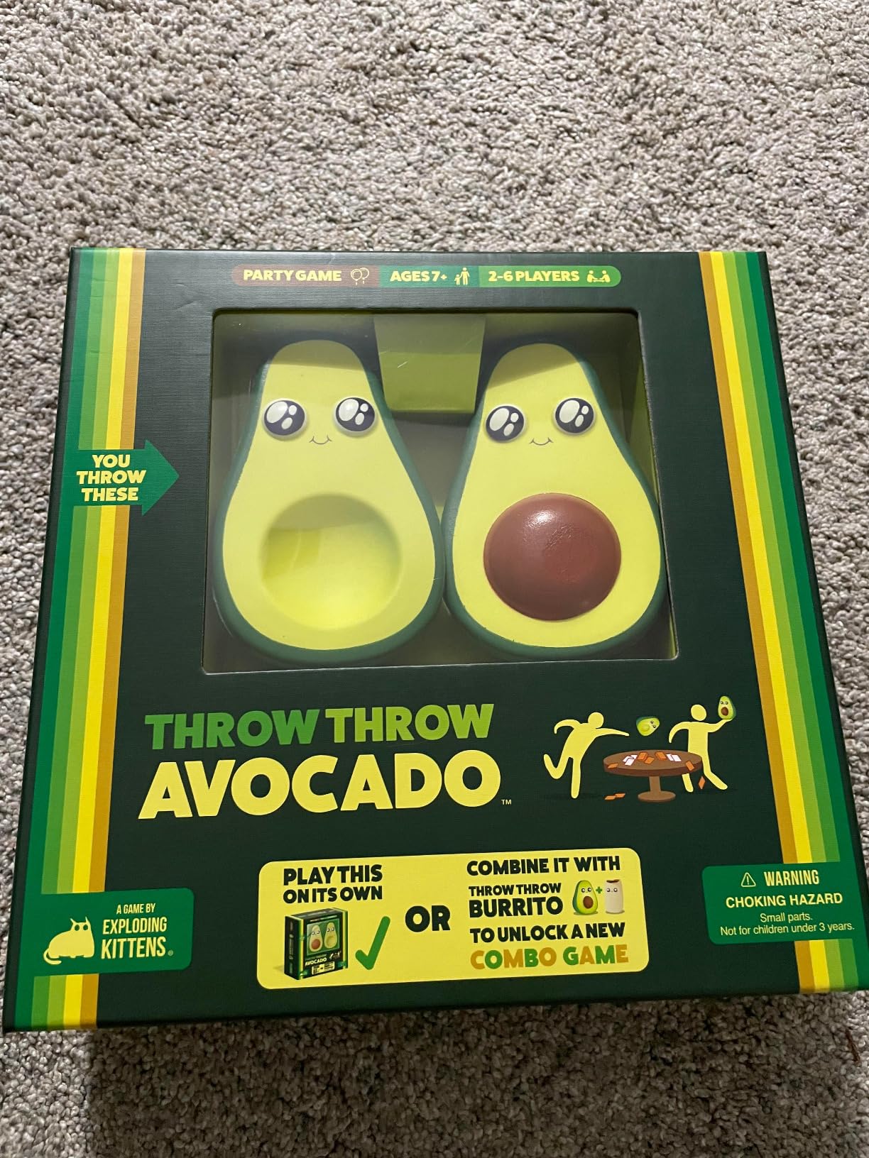 Exploding Kittens Throw Throw Burrito 2-6 Players - Ages 7+ - 15 Minutes to Play - Dodgeball Card Game - Party Game, Family Game Night, Kid and Adult Card Game - Customer Photo 1