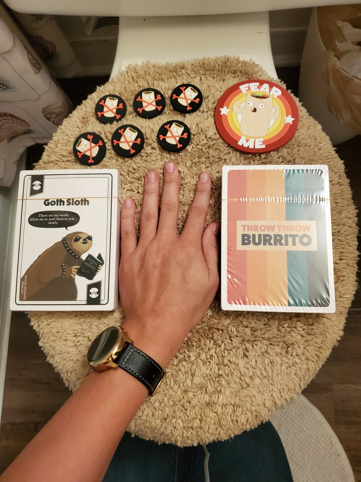Exploding Kittens Throw Throw Burrito 2-6 Players - Ages 7+ - 15 Minutes to Play - Dodgeball Card Game - Party Game, Family Game Night, Kid and Adult Card Game - Customer Photo 2