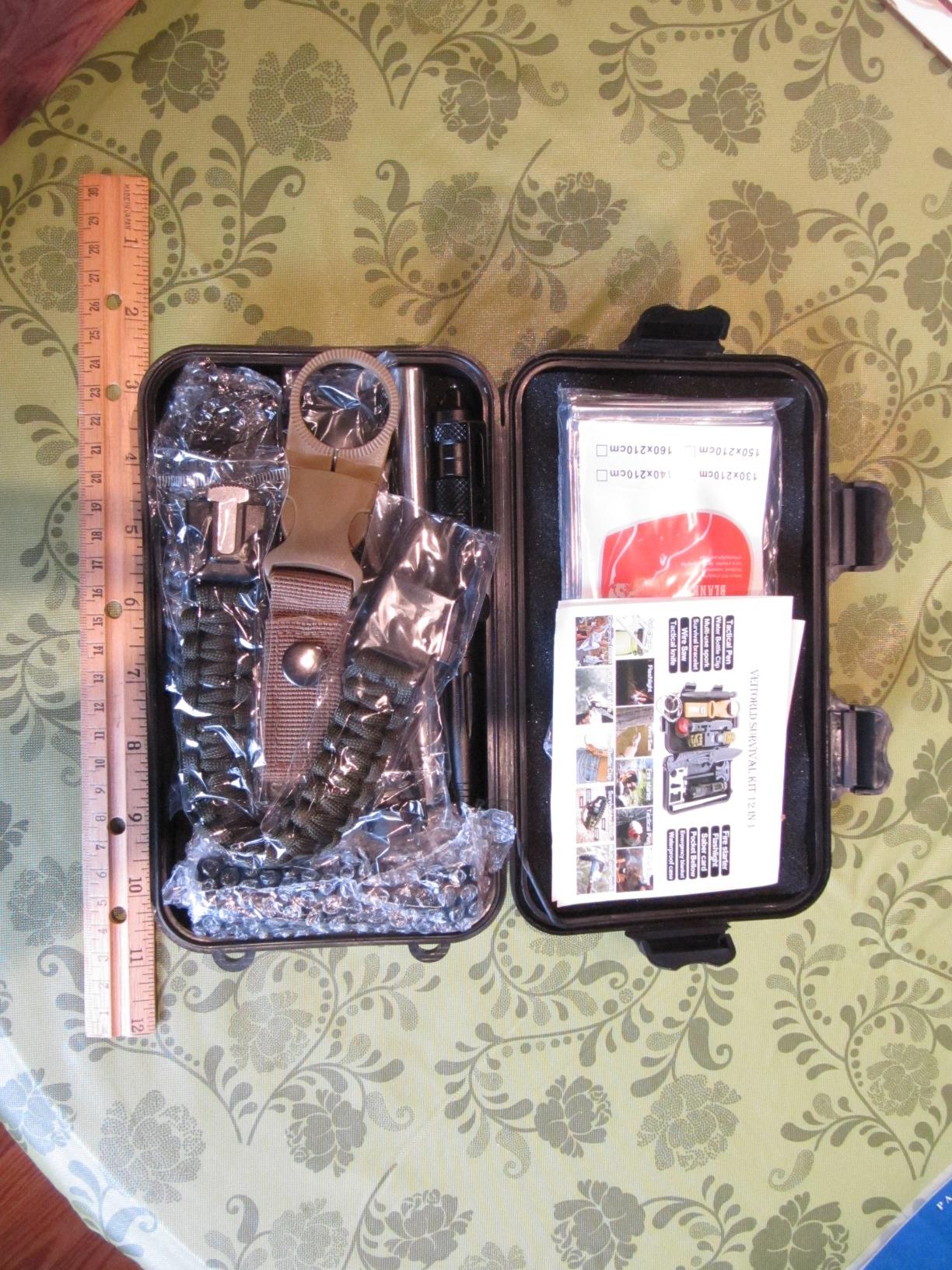 VEITORLD Gifts for Men Dad Him Christmas - Survival Gear and Equipment 12 in 1, Survival Kits - Cool Unique Fishing Hunting Birthday Gifts for Husband Teen Boy Boyfriend Women, Mens Stocking Stuffers - Customer Photo 3