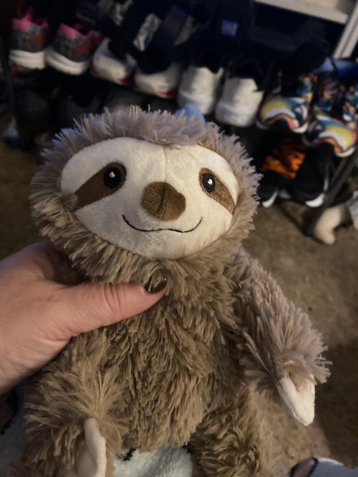 warmies Junior Microwavable & Weighted Stuffed Animals, Sloth - Heated Stuffed Animal Plushie for Warmth & Comfort - Cute Soft Plush Toys for Adults & Children (Boys, Girls, Babies & Toddlers) Customer Review warmies Junior Microwavable & Weighted Stuffed Animals, Sloth - Heated Stuffed Animal Plushie for Warmth & Comfort - Cute Soft Plush Toys for Adults & Children (Boys, Girls, Babies & Toddlers) - Customer Photo 1